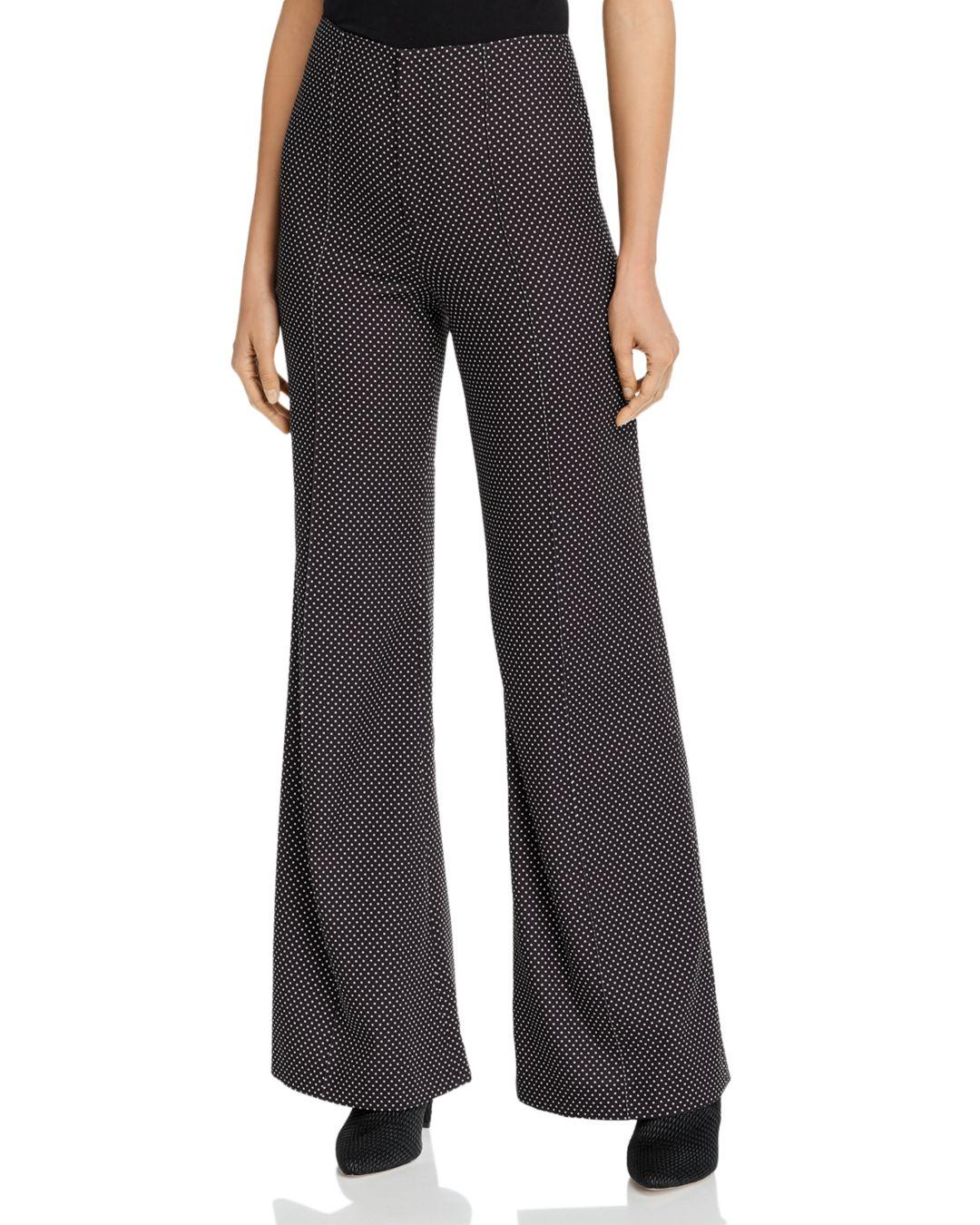alice and olivia black and white striped pants