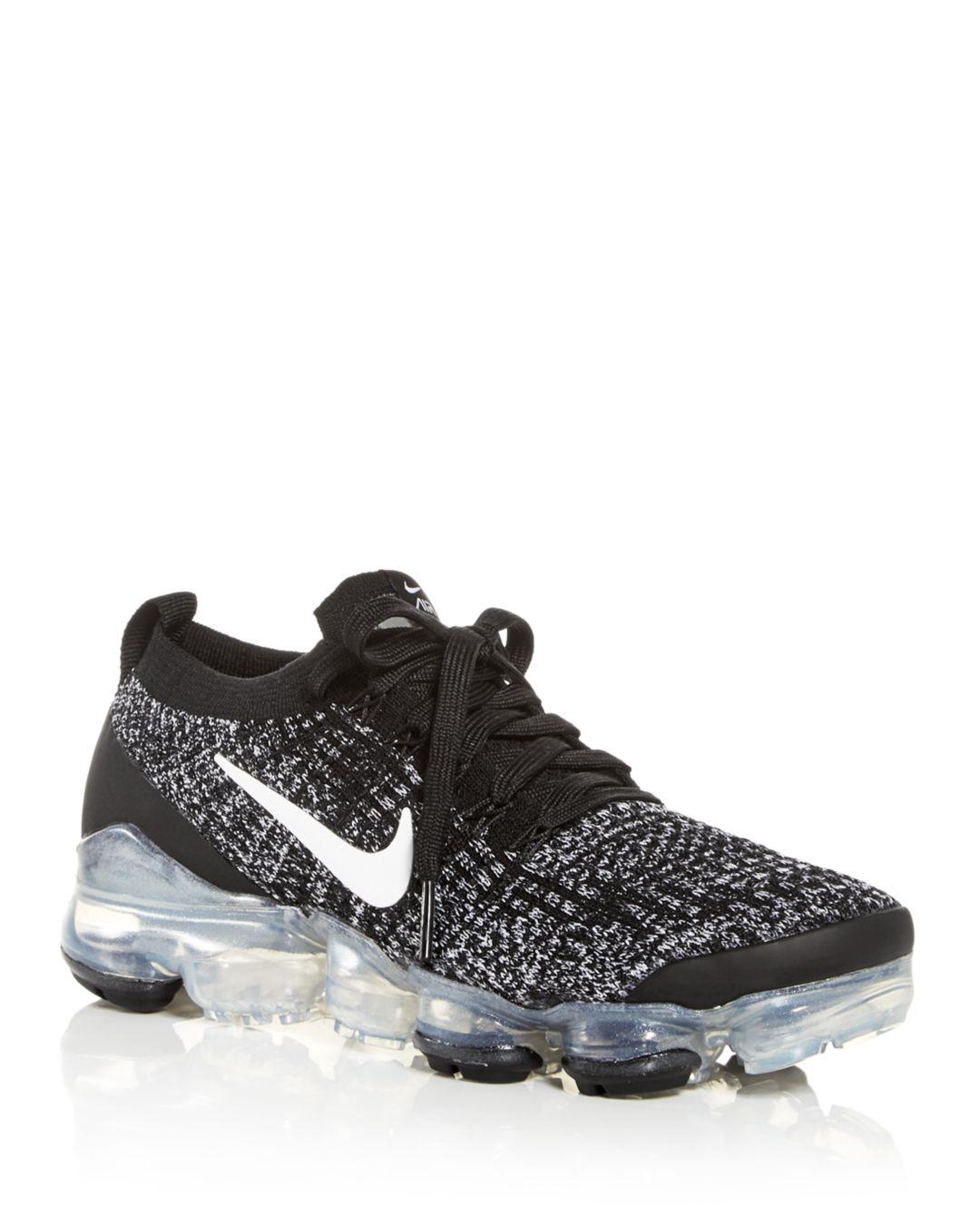 nike air vapormax flyknit 3 women's black and white