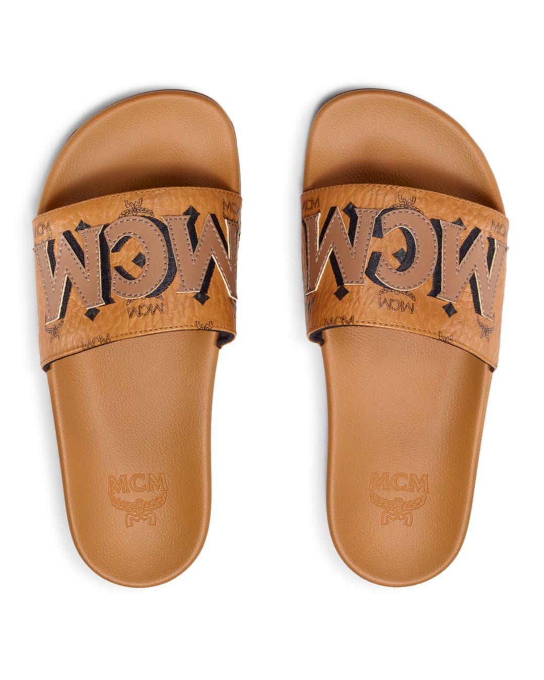 bloomingdales mcm slides
