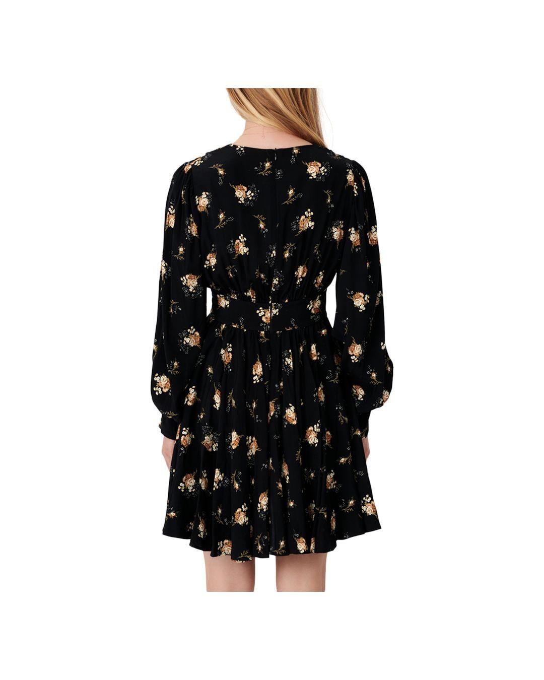 maje long sleeve skater dress