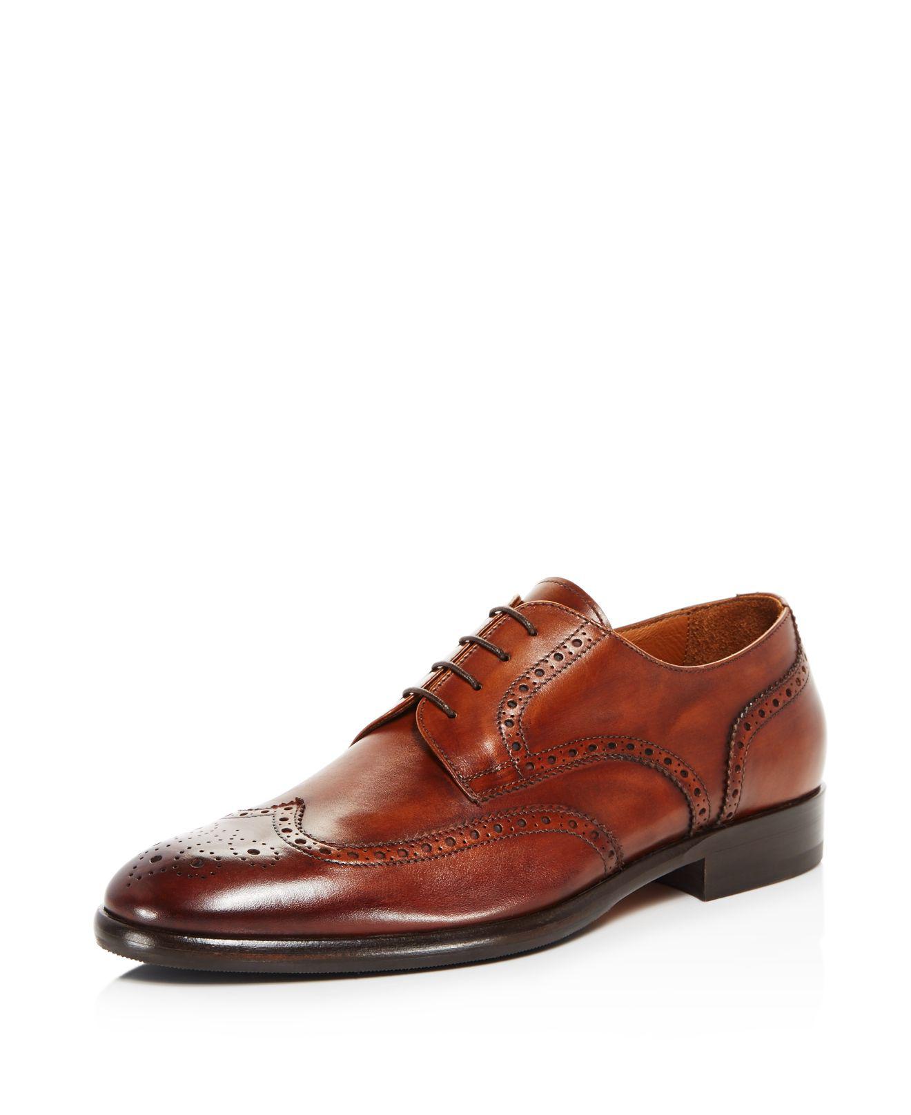 Bruno Magli Men's Parma Lace Up Derby Shoes in Cognac Tan (Brown) for ...