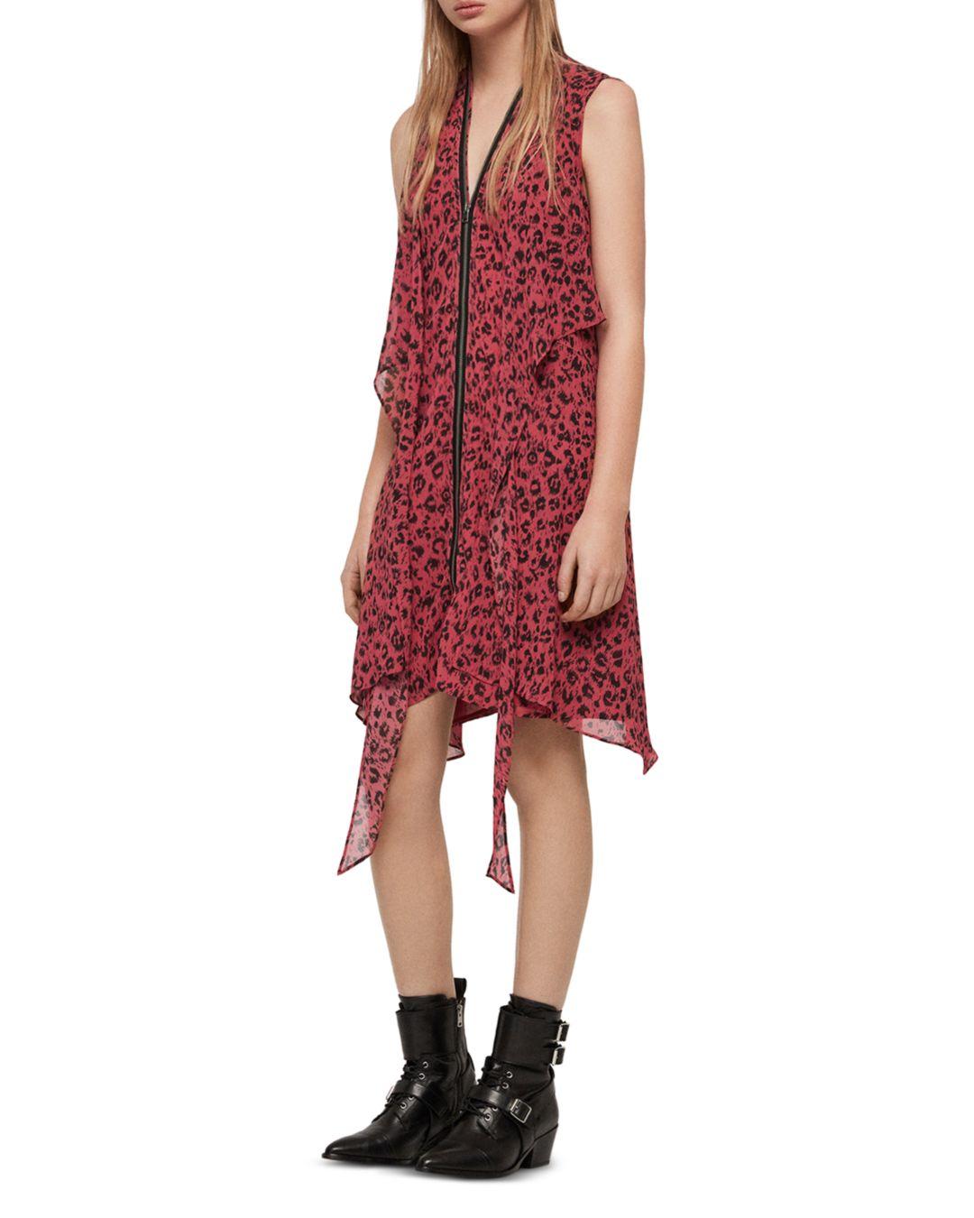 AllSaints Chiffon Jayda Roar Dress in 