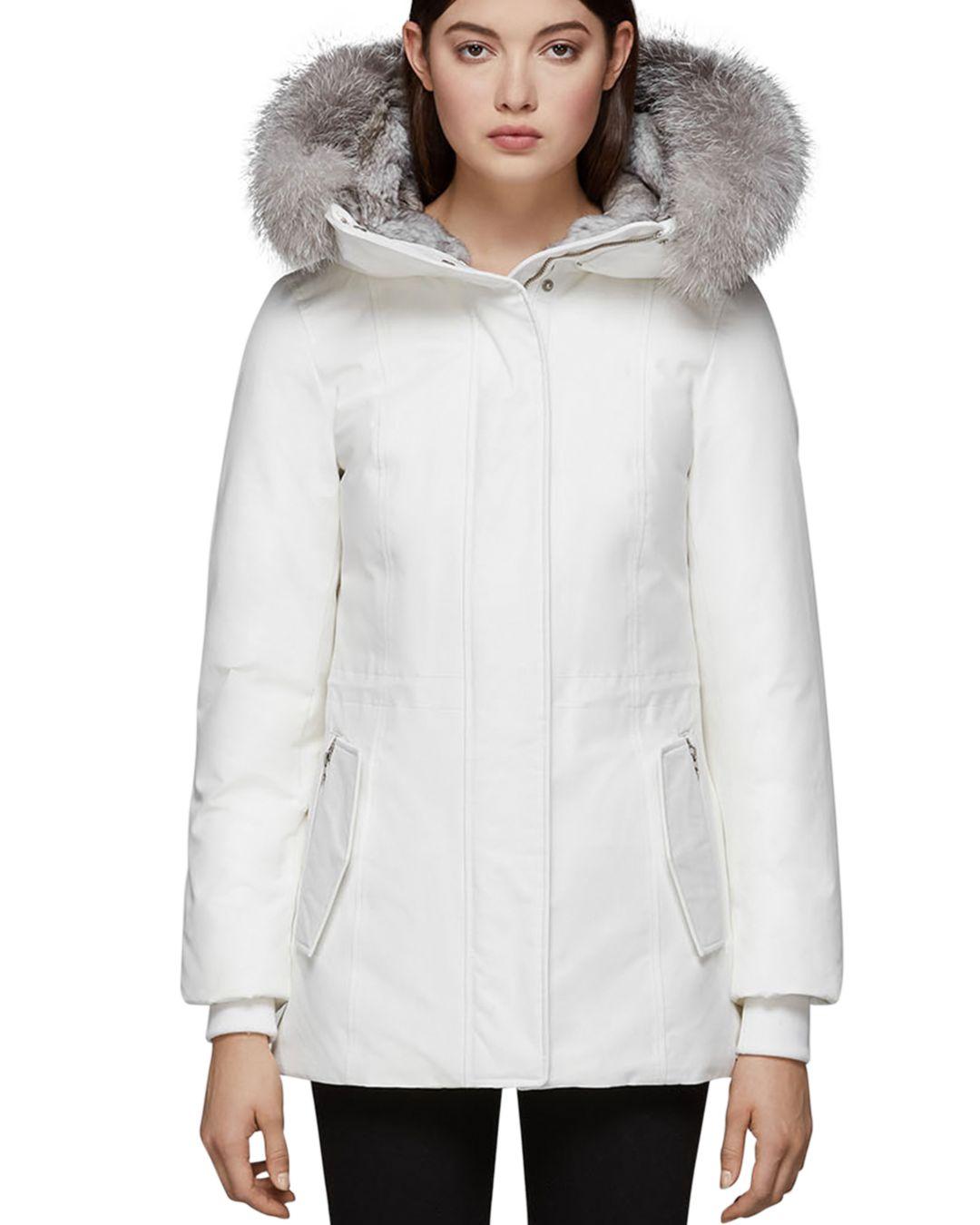 white mackage coat