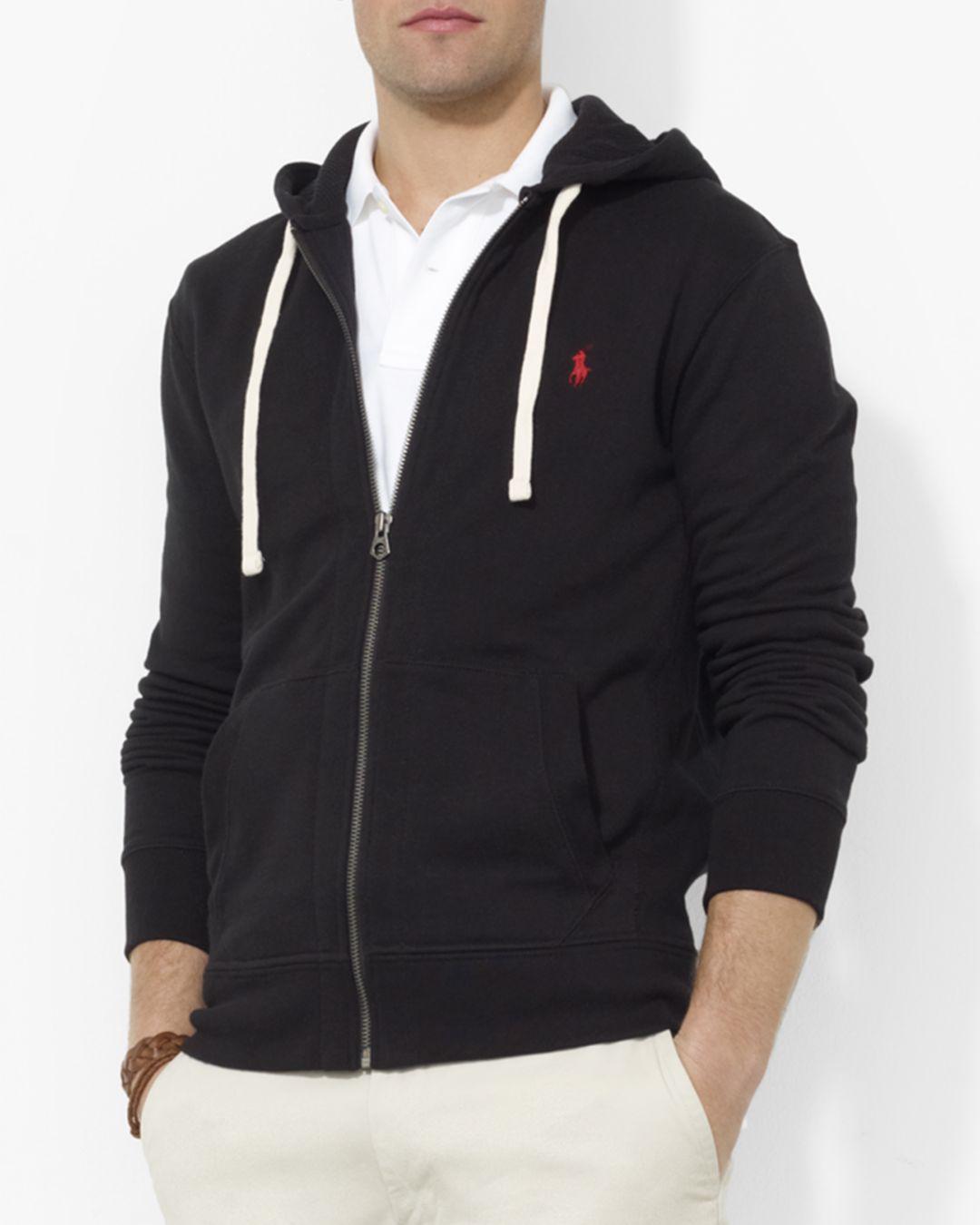 Polo Ralph Lauren Classic Full-Zip Fleece Hoodie in Black for Men - Save 61% - Lyst