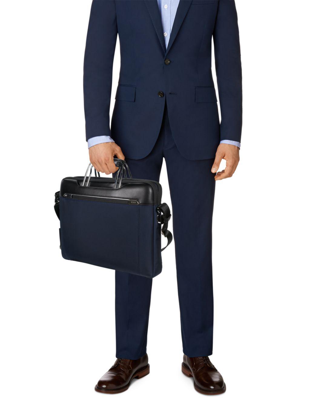 Tumi Hamilton Slim Briefcase in Blue for Men | Lyst