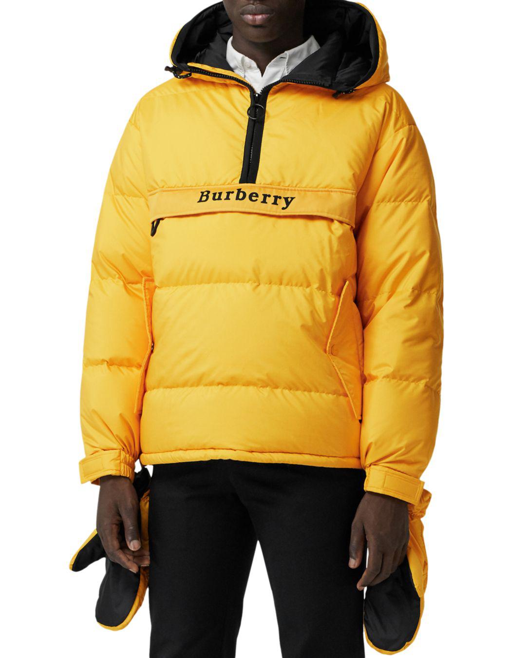 burberry yellow puffer jacket