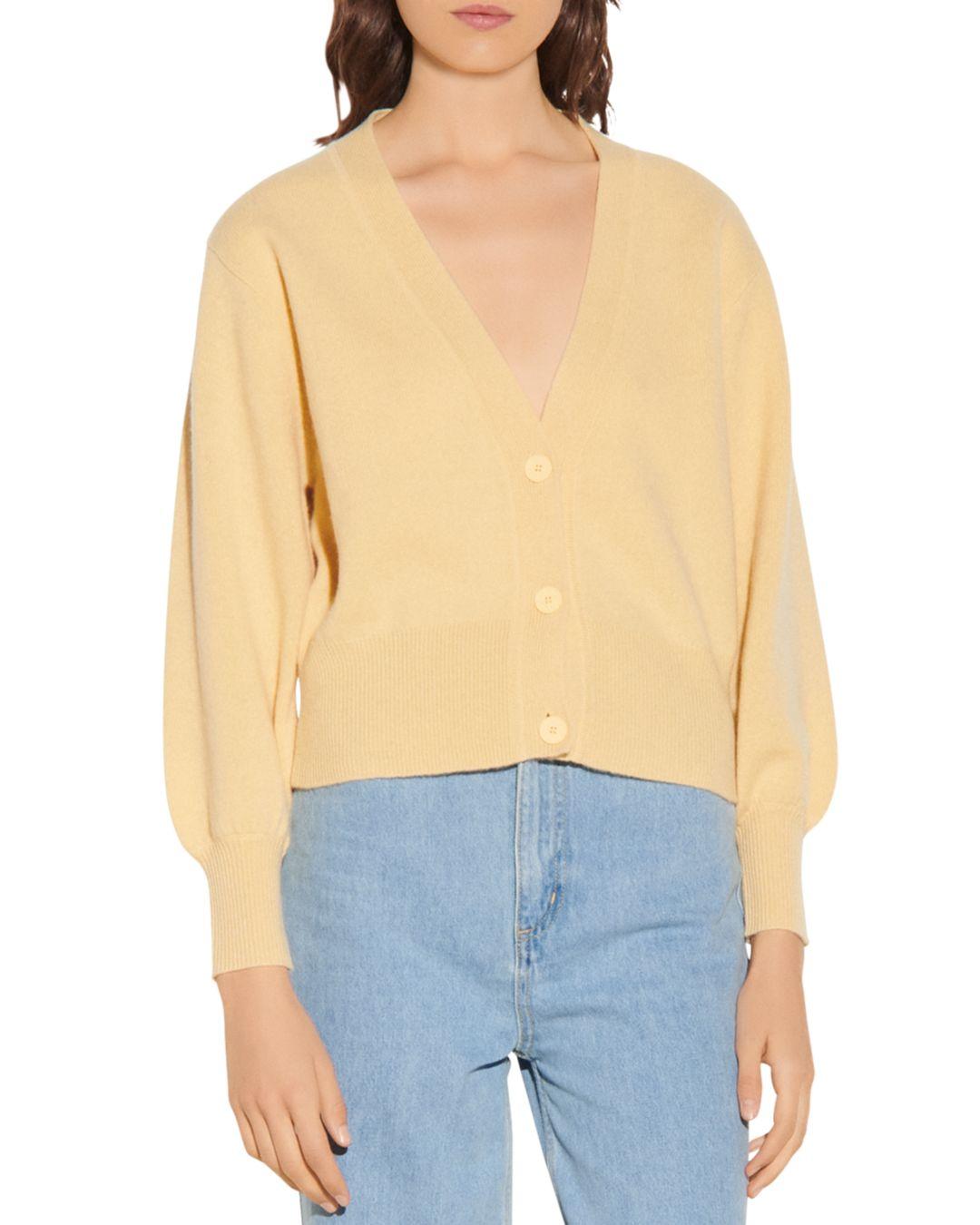 Sandro Happy Wool Twinset Cardigan in 