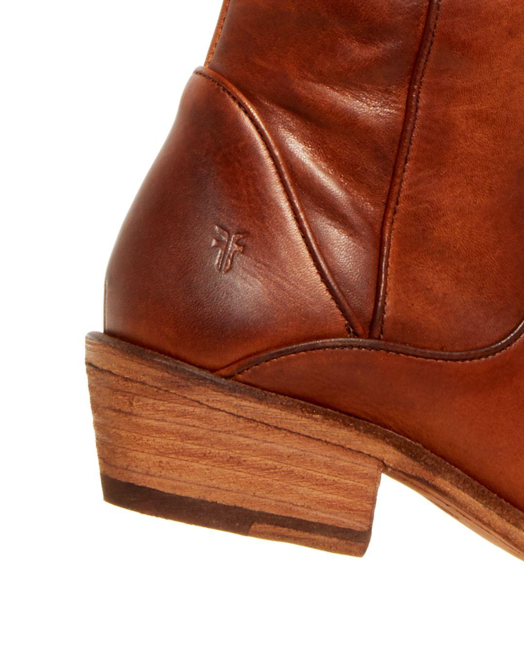 frye carson low ankle boots