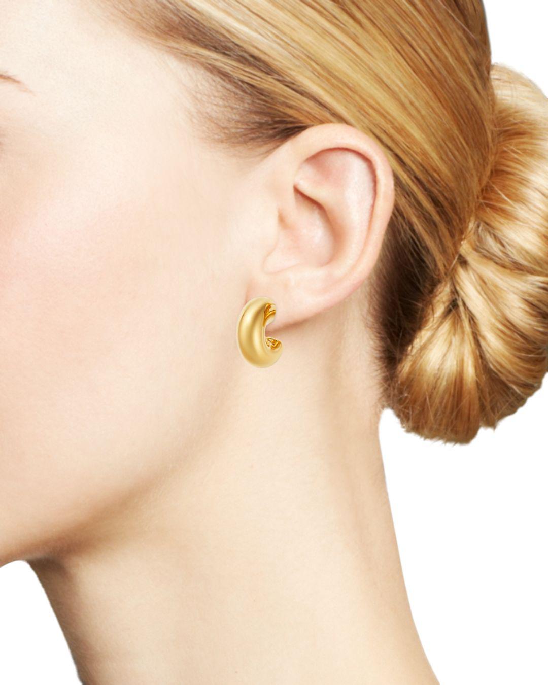 Bloomingdale's Chubby Hoop Earrings In 14k Yellow Gold