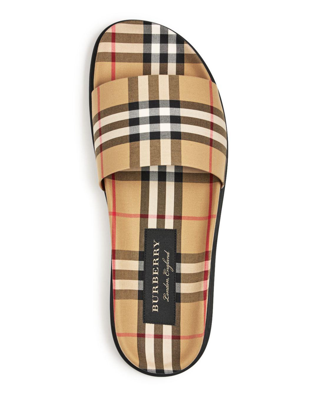 burberry slide sandals