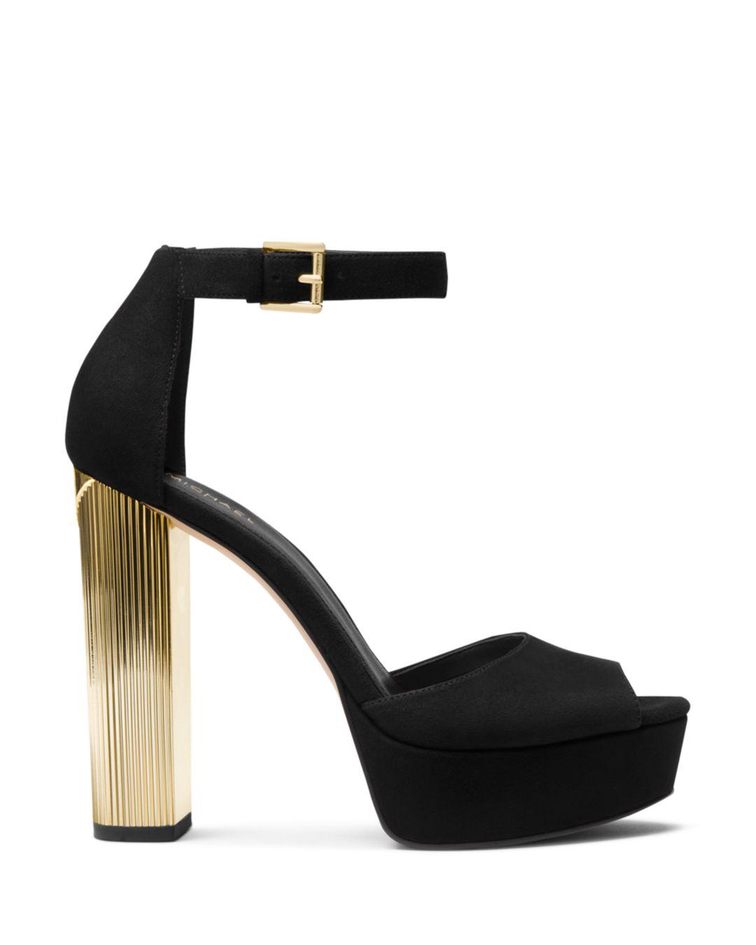 Michael Kors Paloma Platform Sandals in Black | Lyst
