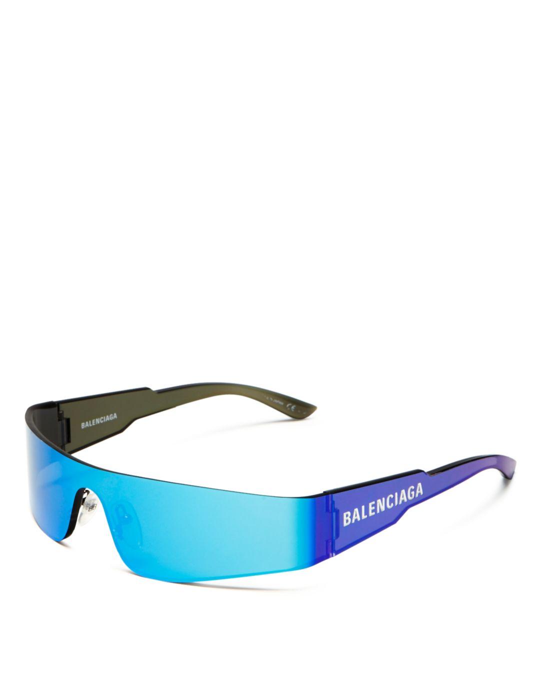 Unisex Shield Sunglasses in Blue | Lyst