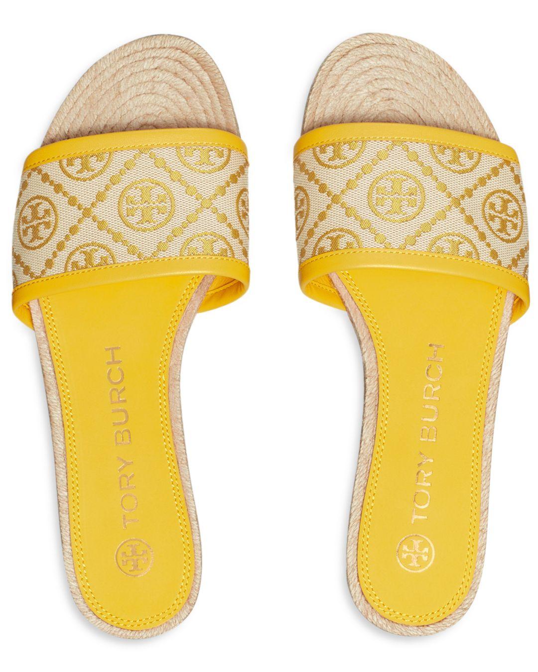 tory burch yellow espadrilles