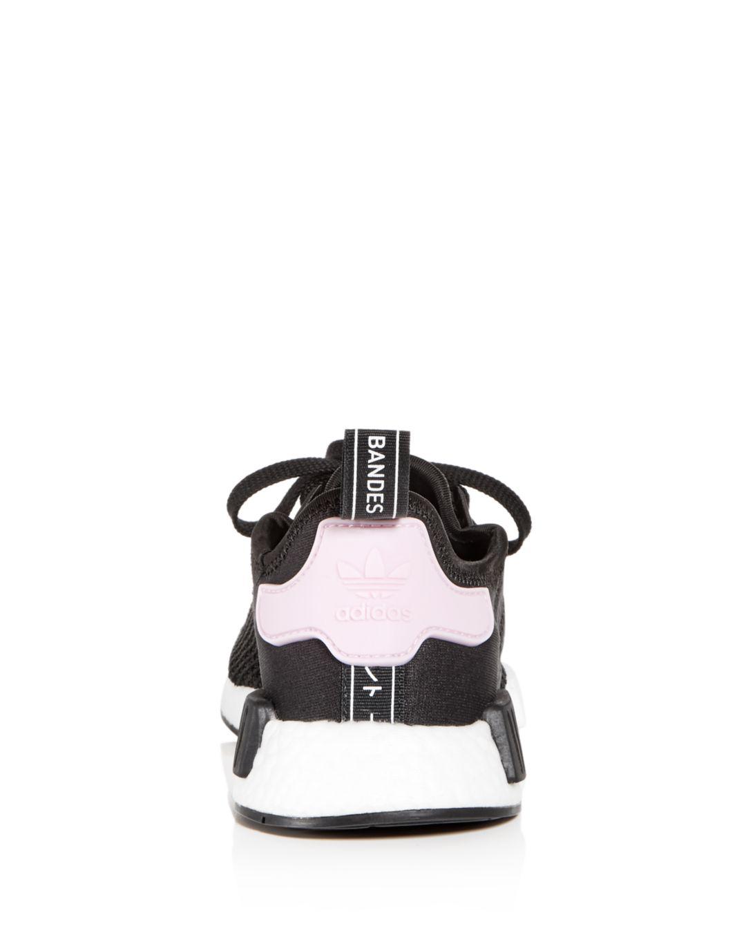 adidas women's nmd r1 knit lace up sneakers