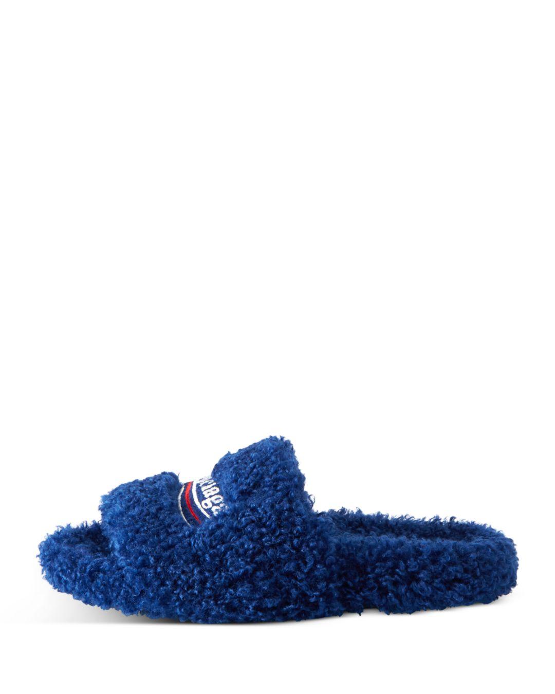 新品 BALENCIAGA FURRY SLIDE サンダル www.eckomusic.com