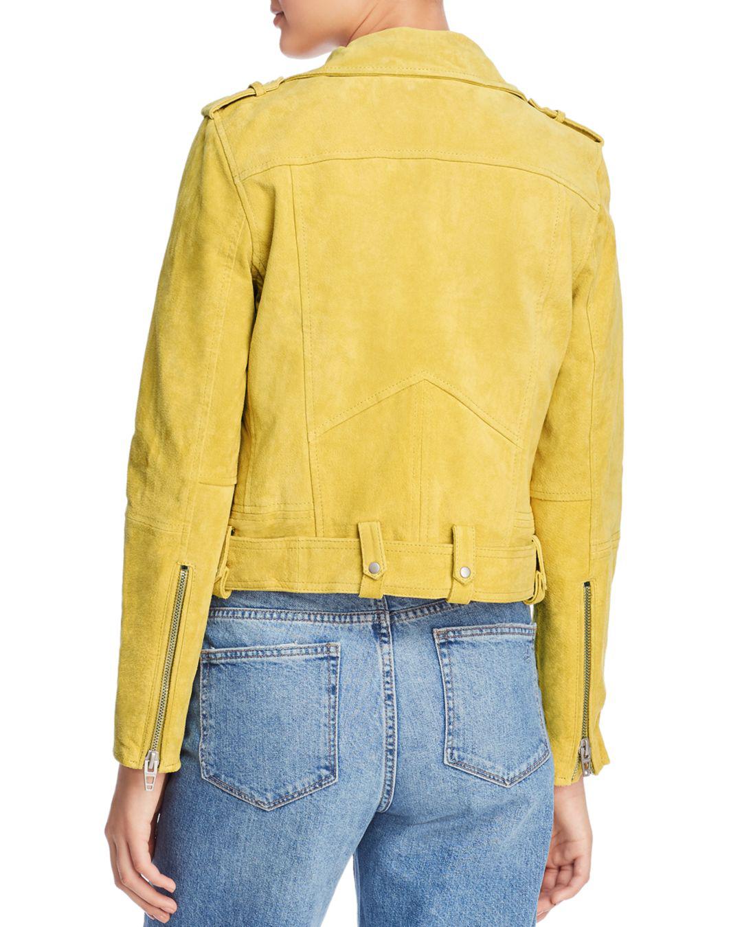 yellow suede jacket