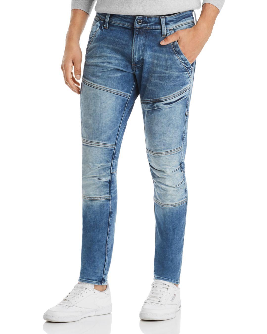 G-Star RAW Denim G - Star Raw Rackam 3d Skinny Fit Jeans In Faded Medium  Aged in Blue for Men | Lyst