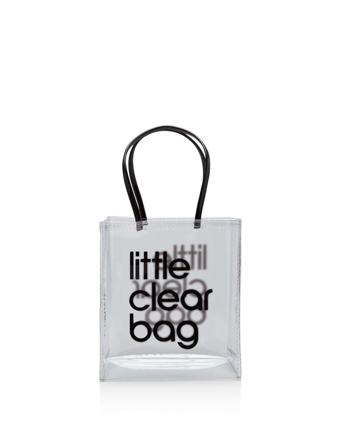 Inspecteur Beringstraat Beangstigend Bloomingdale's Little Clear Bag in Black | Lyst