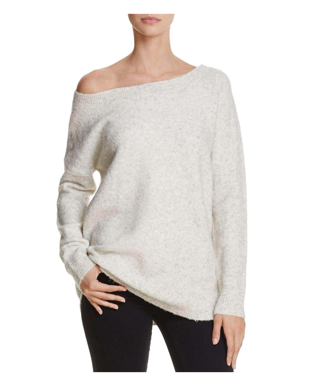 Lyst - French Connection Urban Flossy One-shoulder Sweater