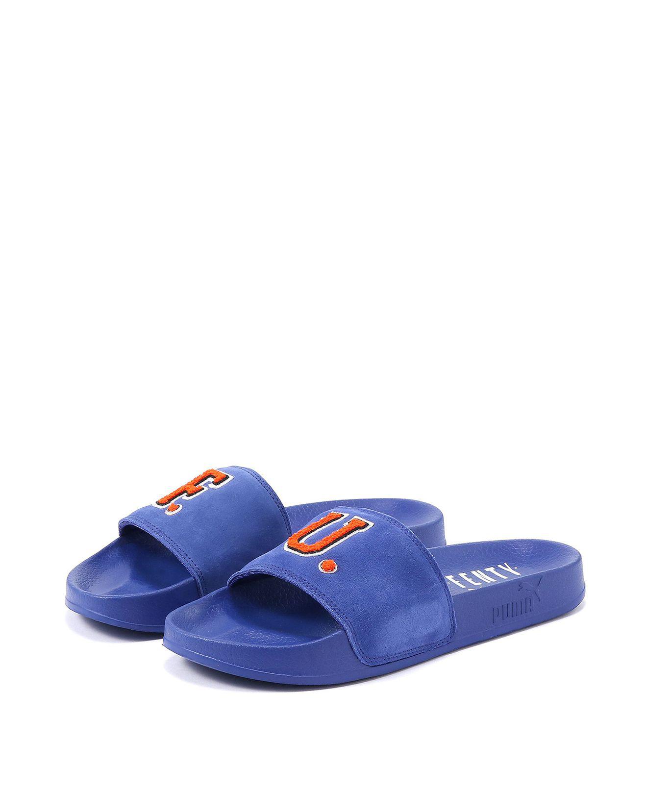 puma men's leadcat suede slide sandal