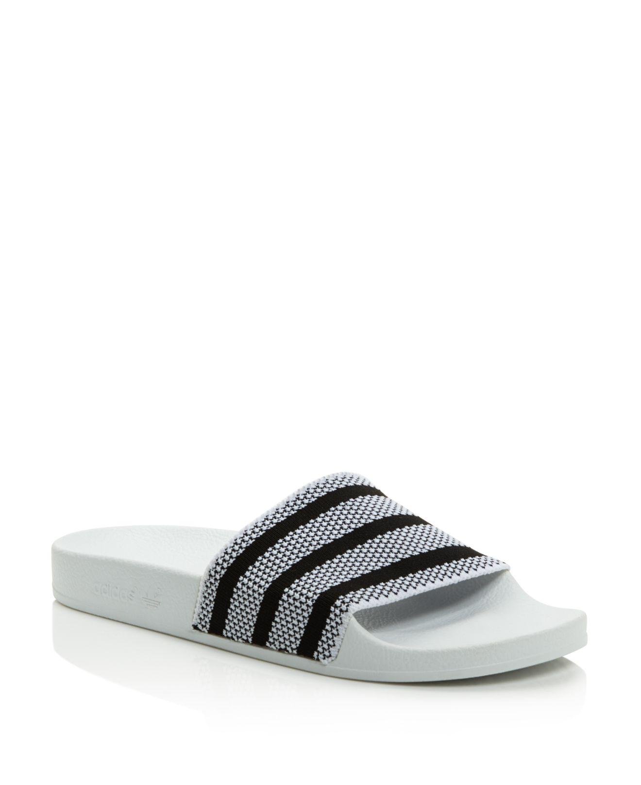 Lyst Adidas Women's Adilette Pool Slide Sandals in White