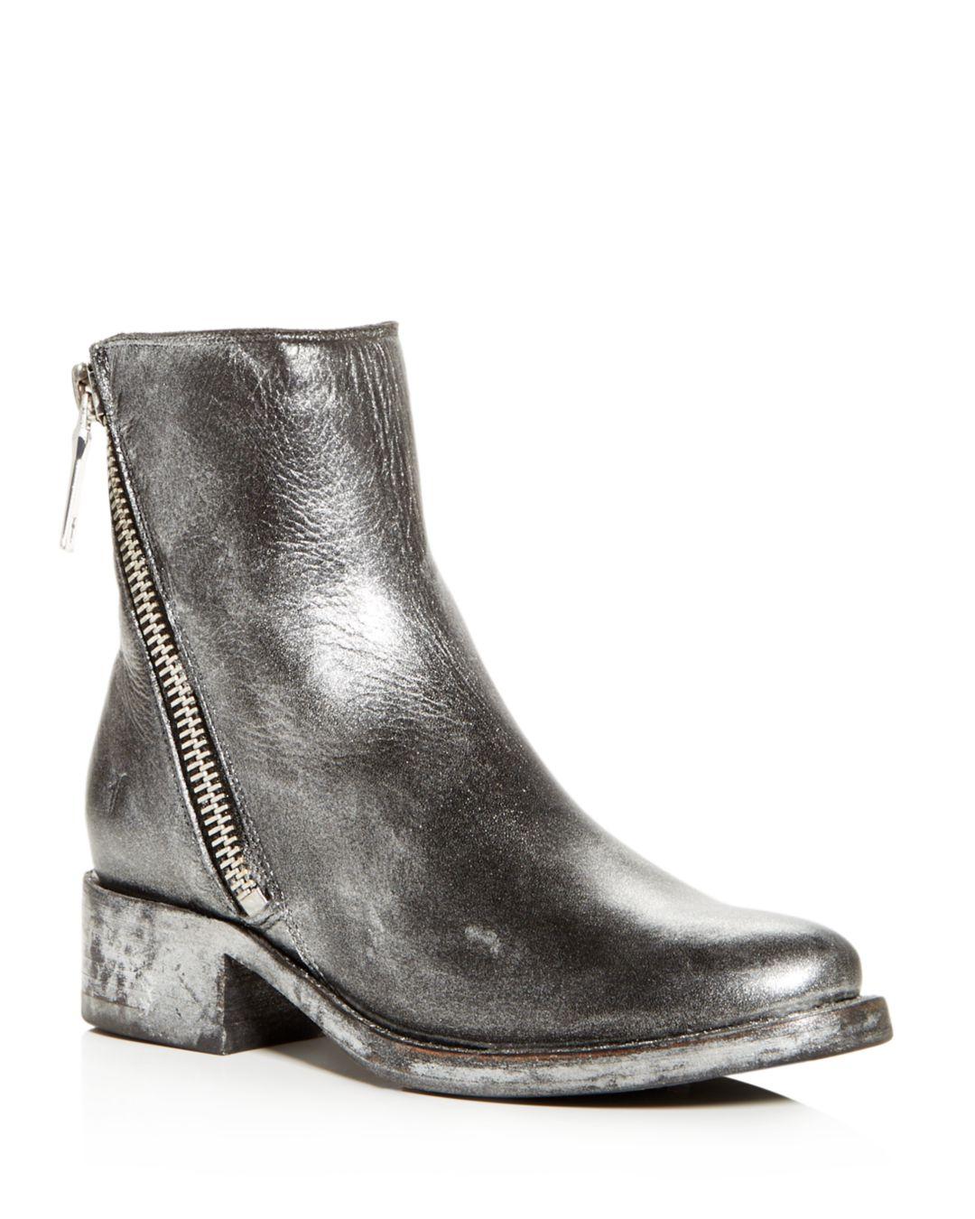 silver frye boots