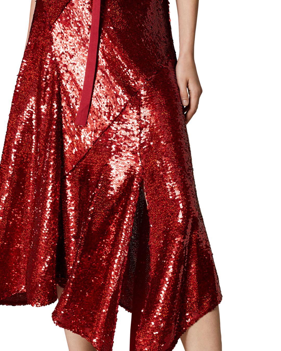 karen millen sequin midi dress