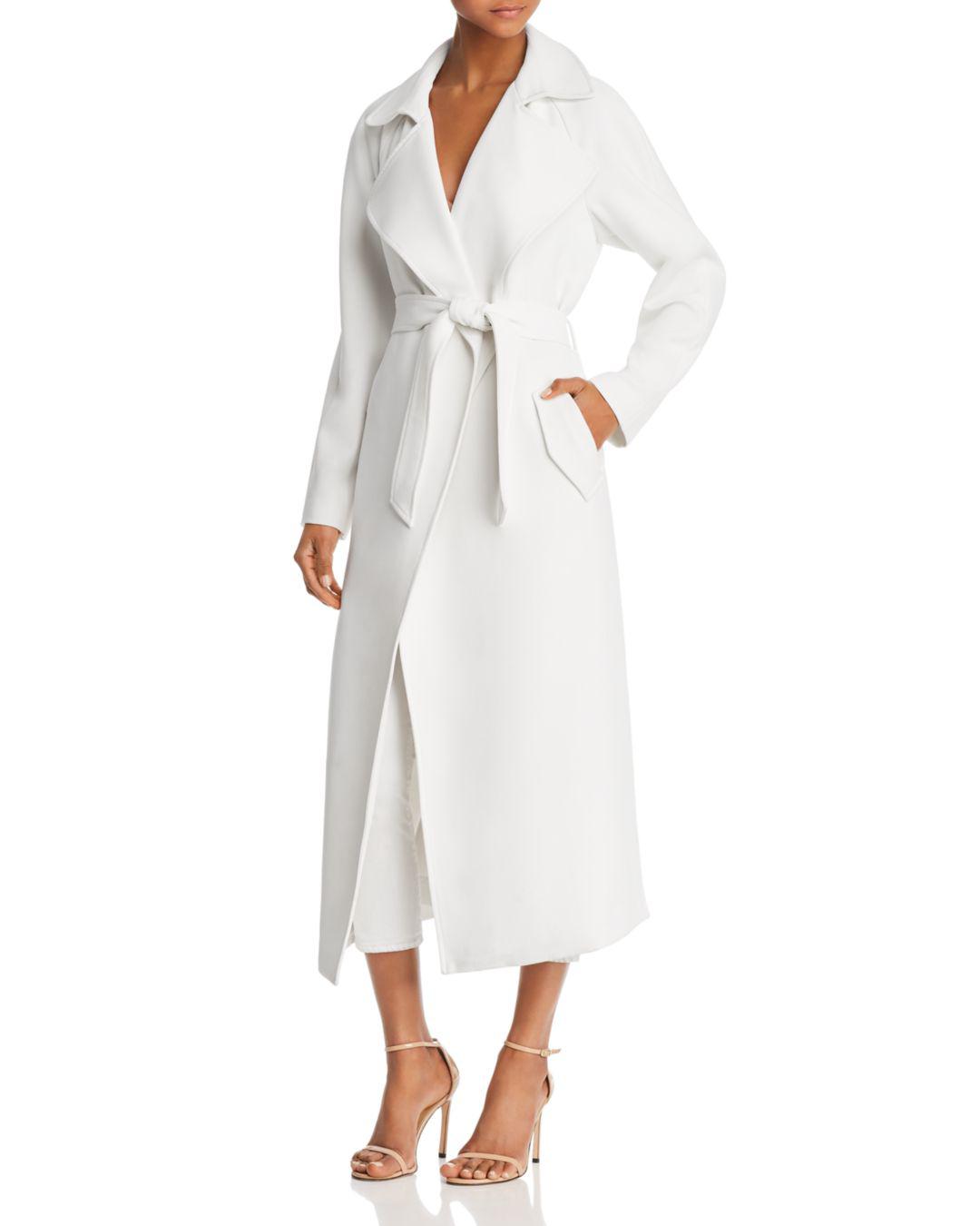 long white trench coat