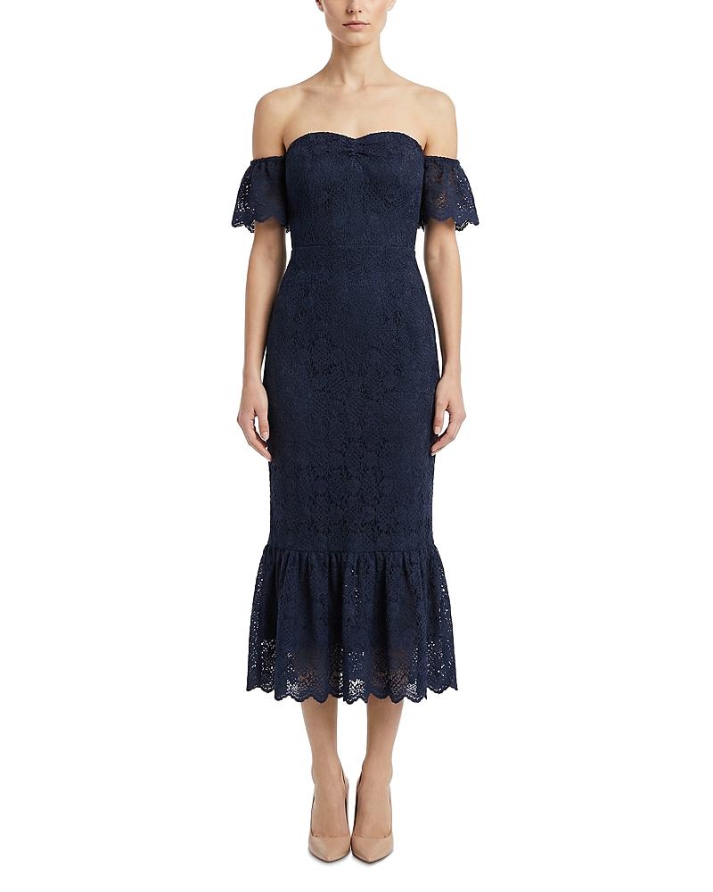knee length dresses for ladies Self Portrait Lace Midi Dress