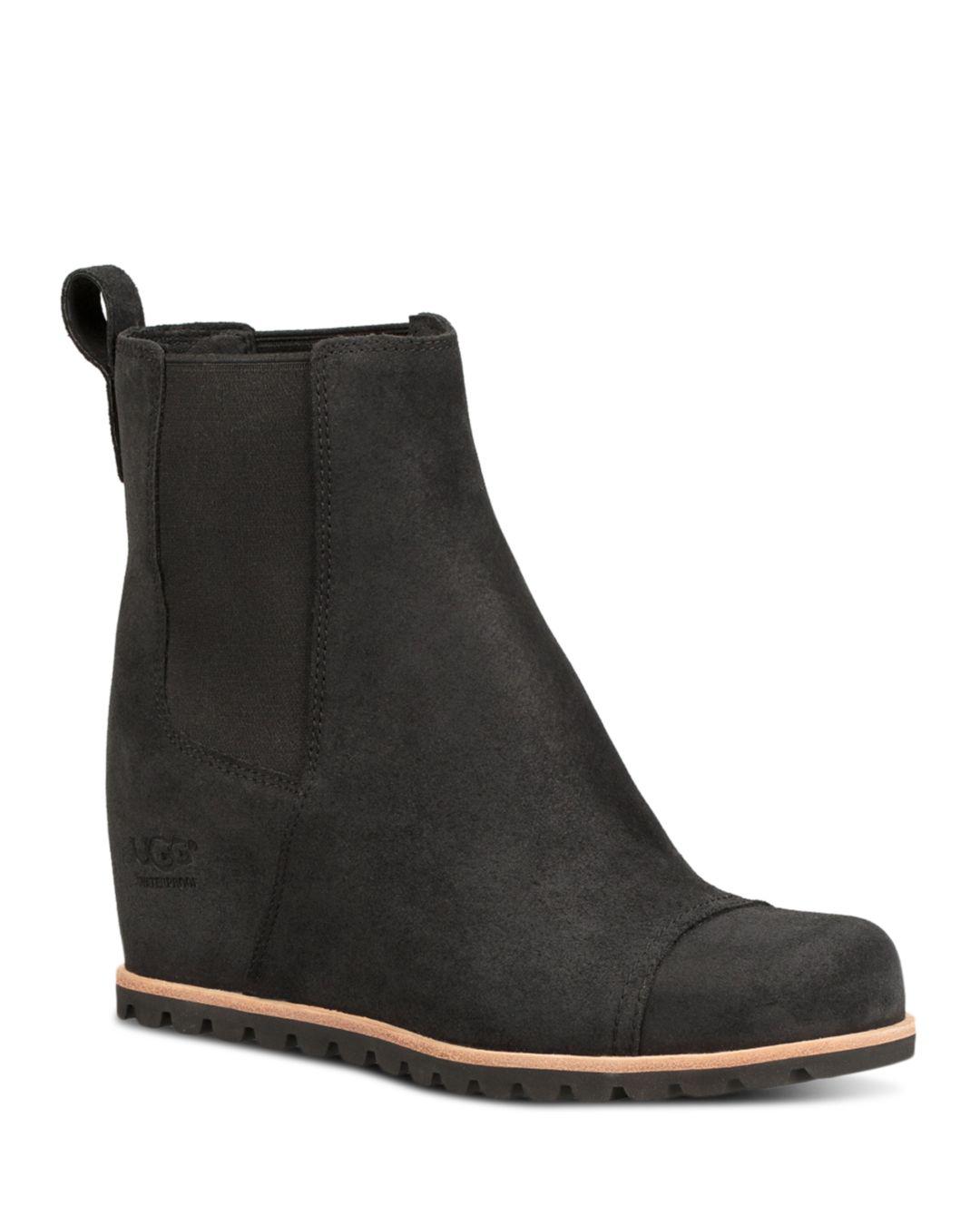 womens ugg wedge booties