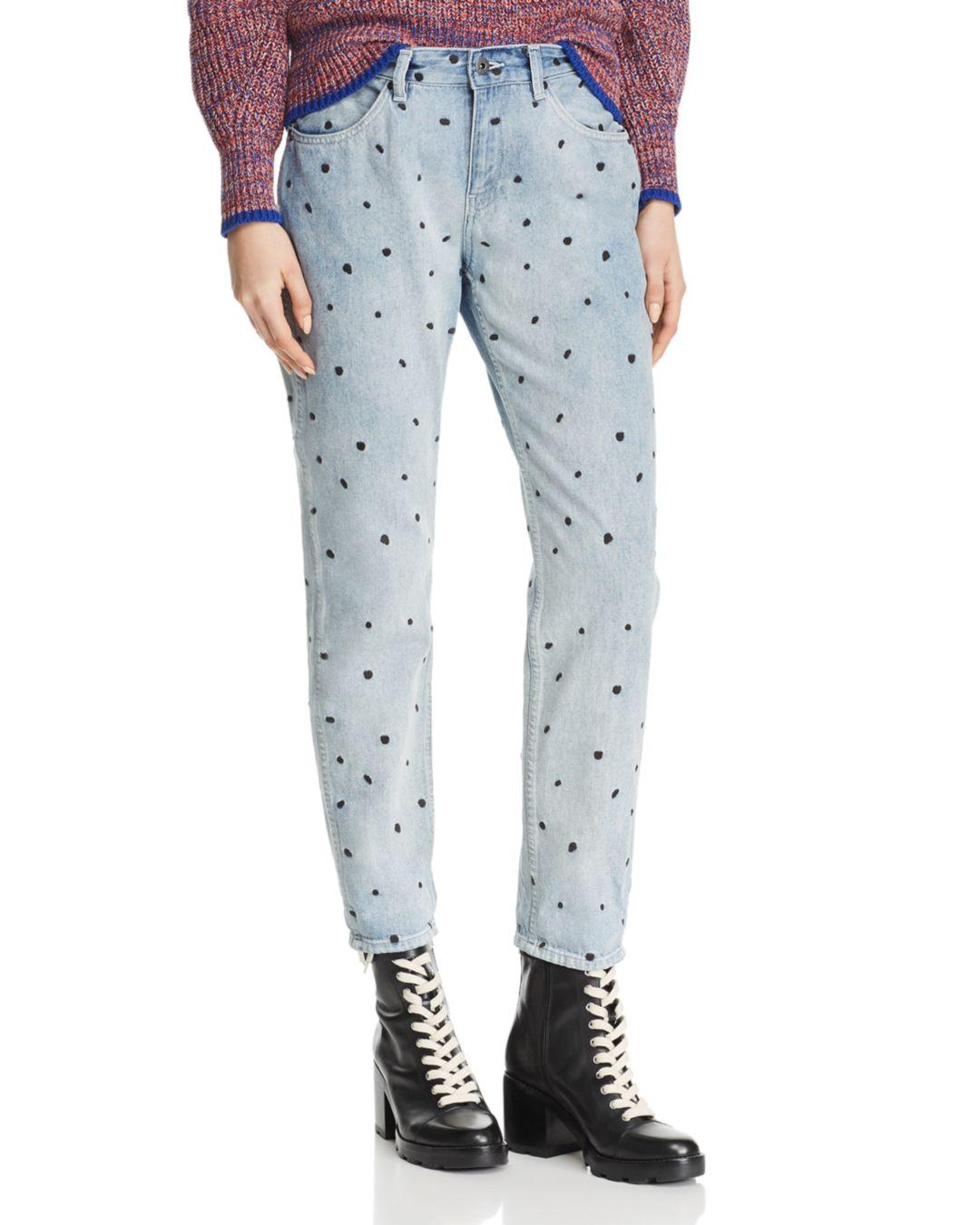Scotch \u0026 Soda Denim Embroidered - Dot 