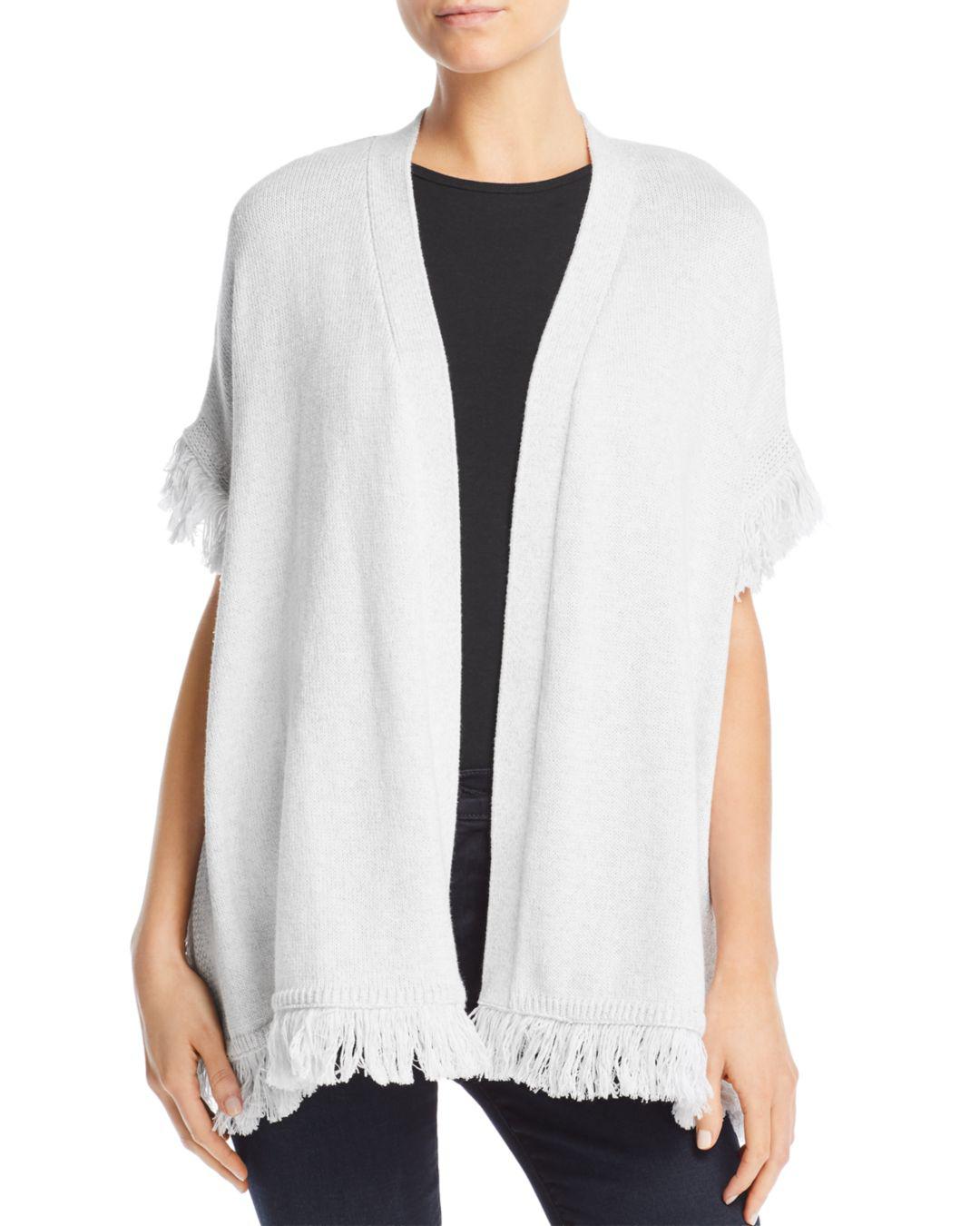 fringe trim cardigan