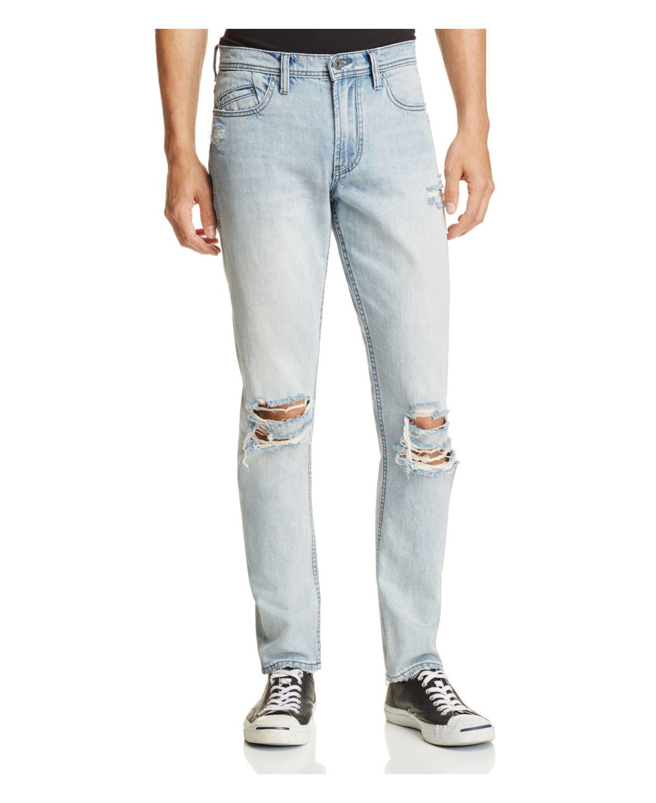 Lyst Blank Nyc Destroyed Slim Fit Jeans In Blue in Blue for Men