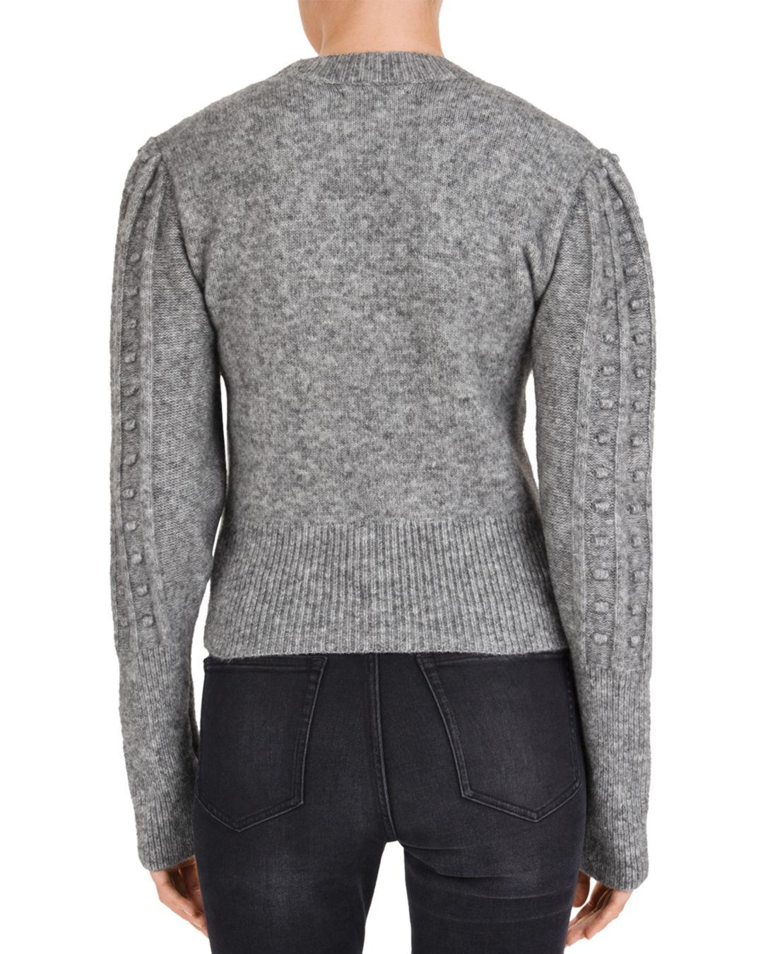 grey popcorn sweater