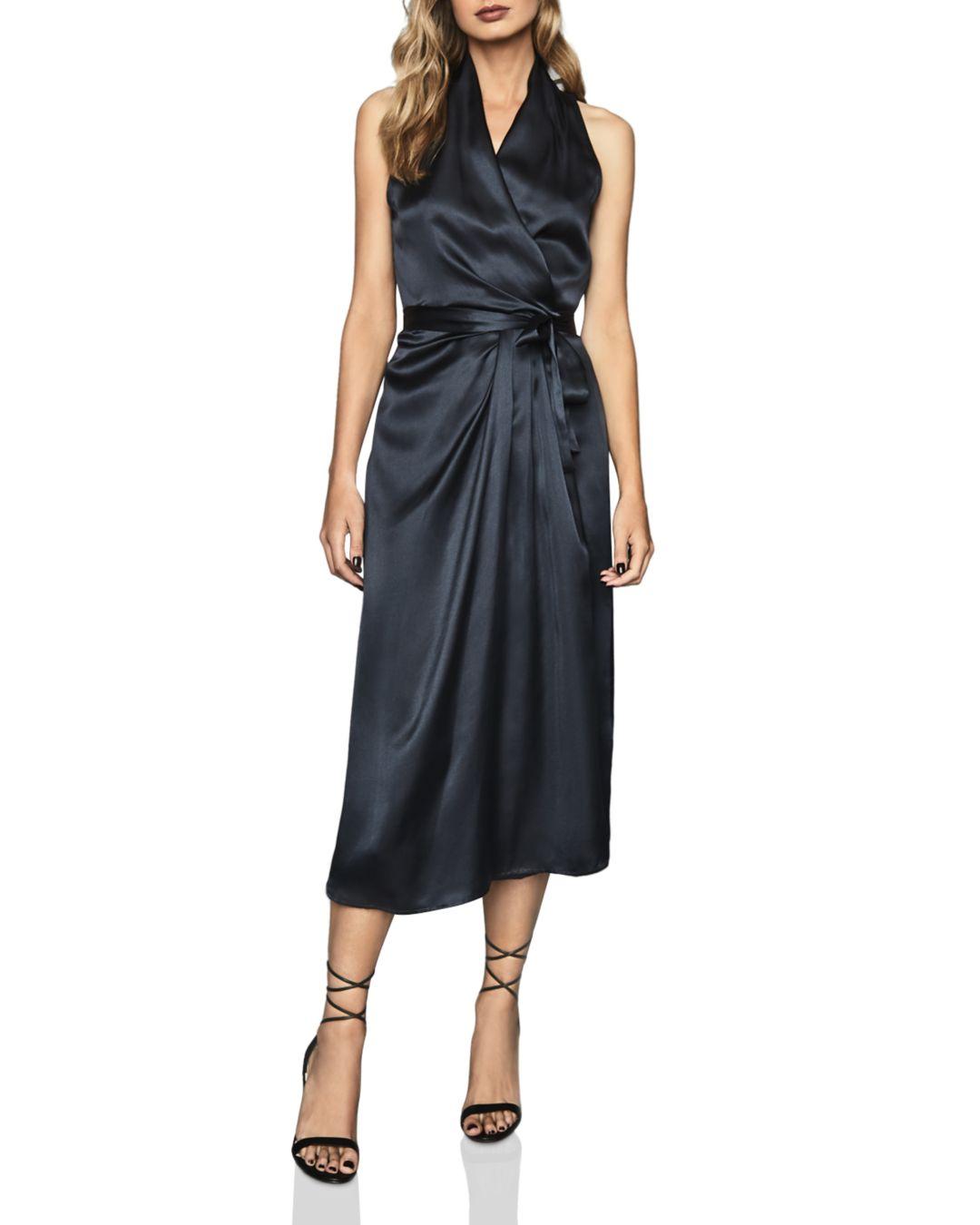 wrap drape dress
