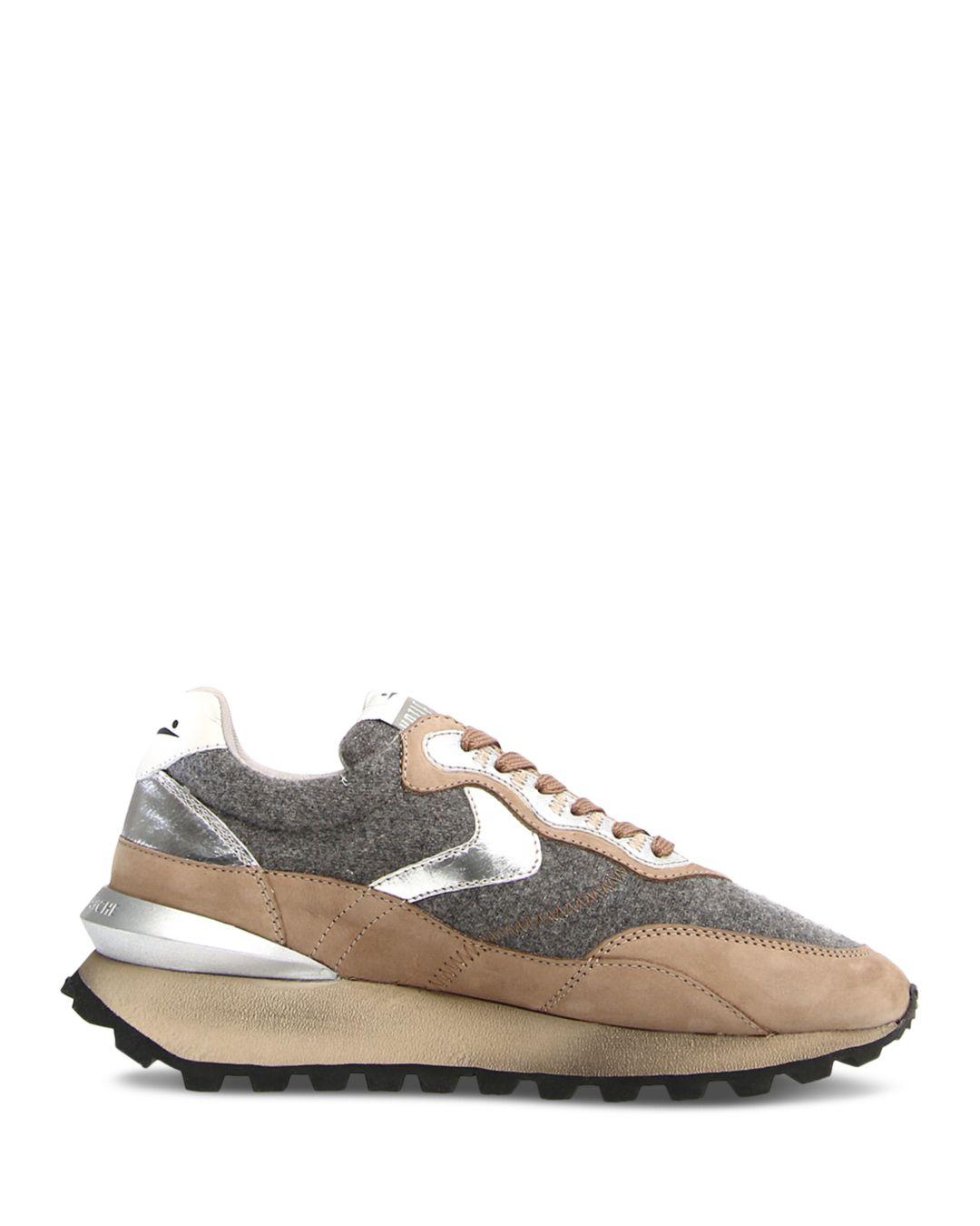Voile Blanche Leather Qwark Hype Brown & Gray Sneakers in Grey (White) |  Lyst