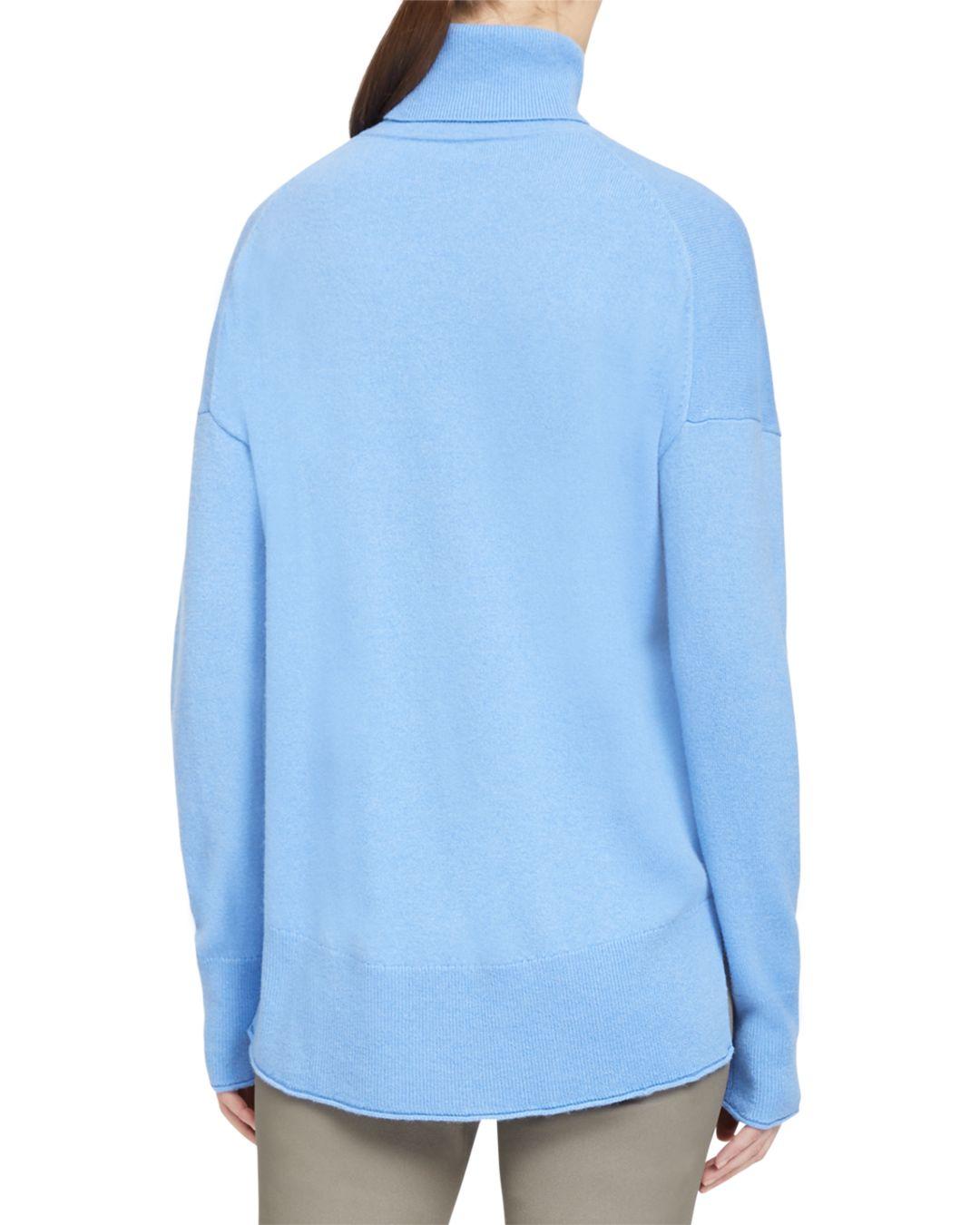 Theory Karenia Cashmere Turtleneck Sweater in Light Azure (Blue) - Lyst