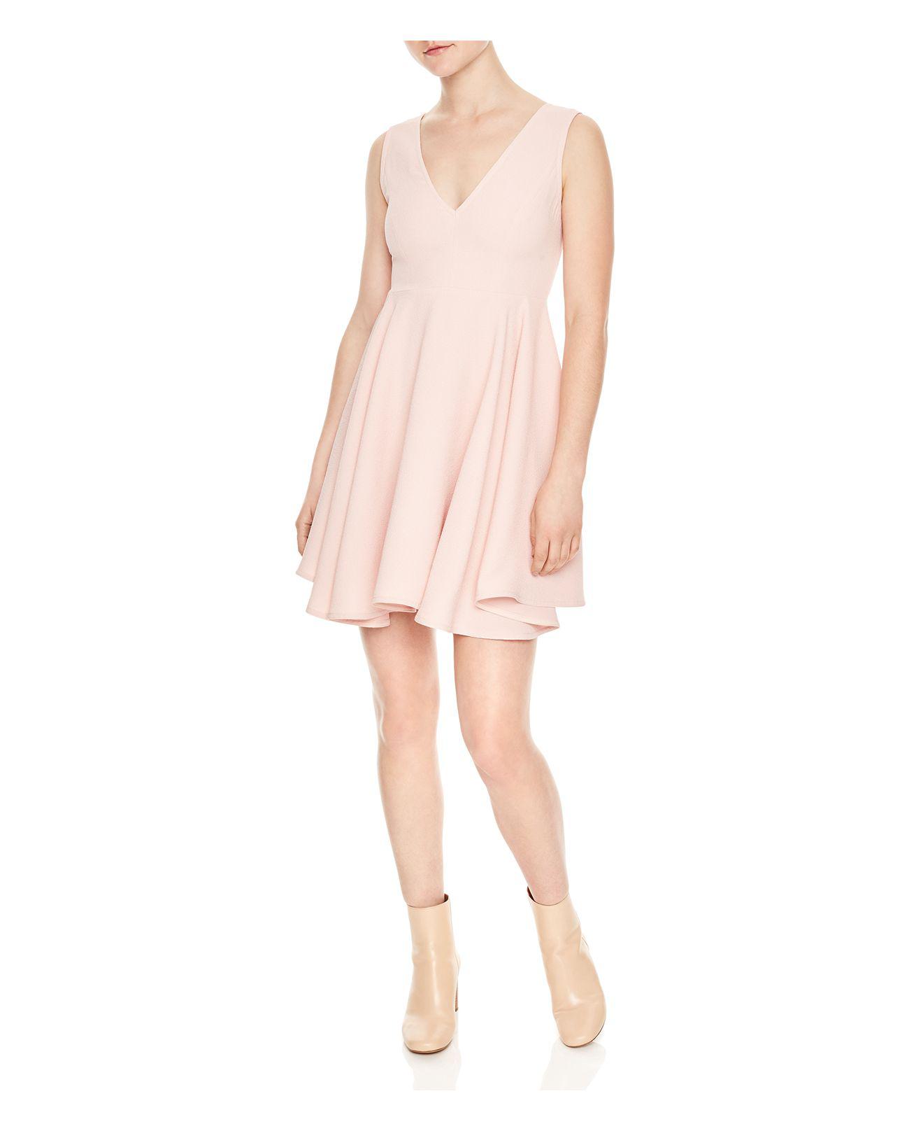 sandro fit and flare dress