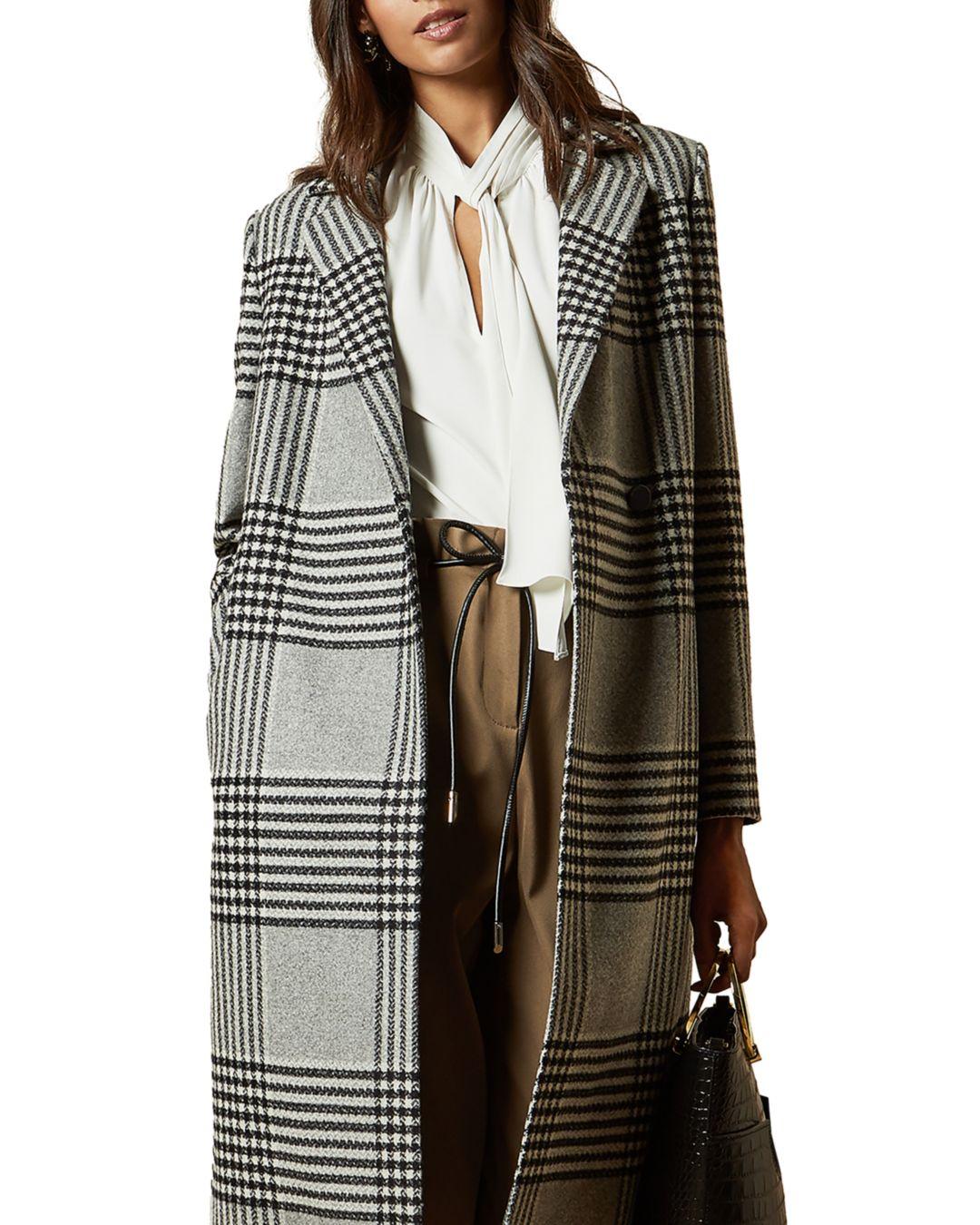 ted baker check coat