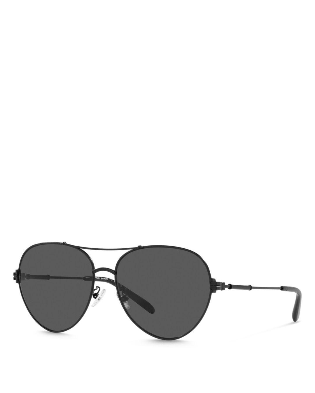 Tory Burch Pilot Sunglasses in Gray Lyst