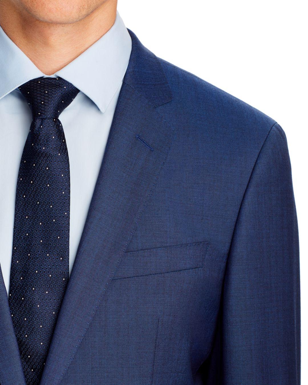 køkken At regere Lydig BOSS by HUGO BOSS Huge/genius Twill Solid Slim Fit Suit in Blue for Men |  Lyst
