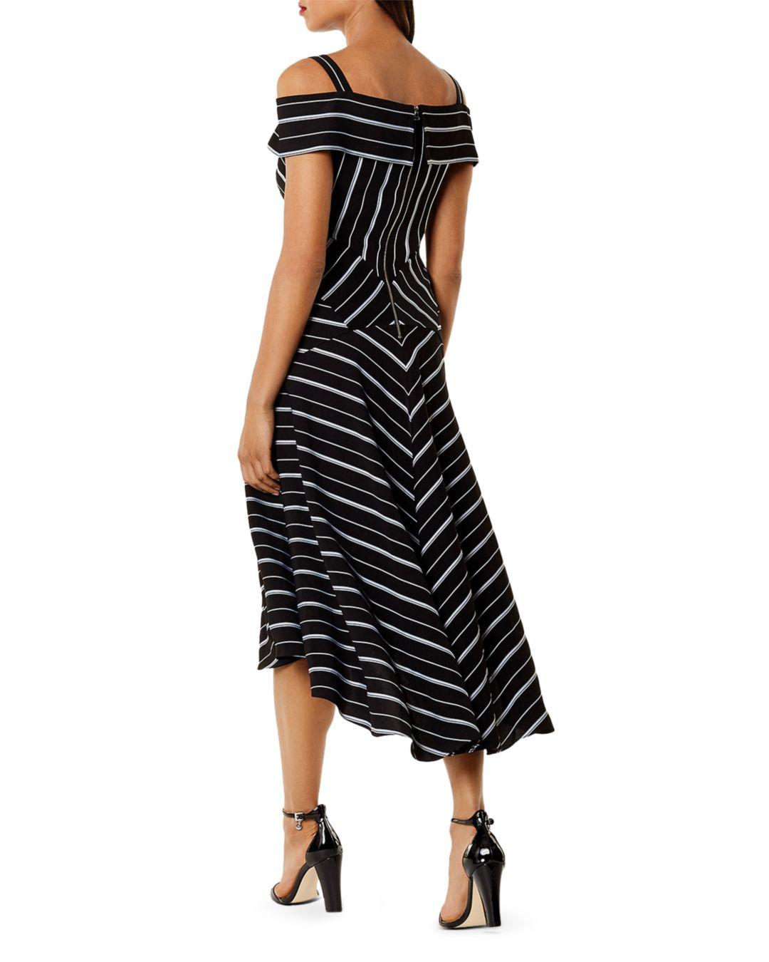 karen millen cold shoulder midi dress