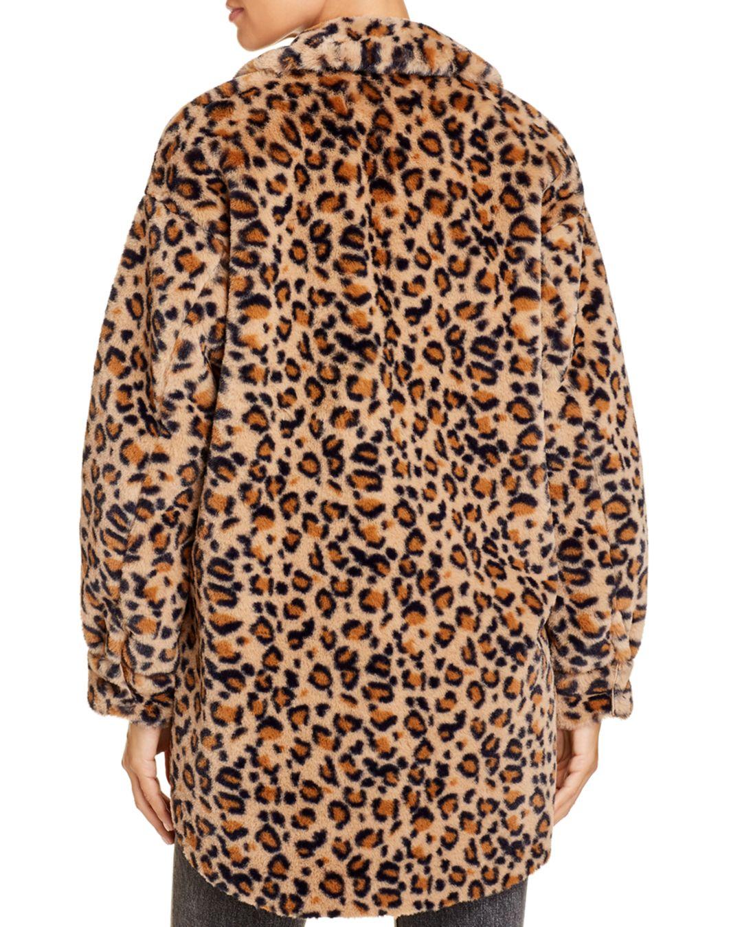 vero moda leopard coat