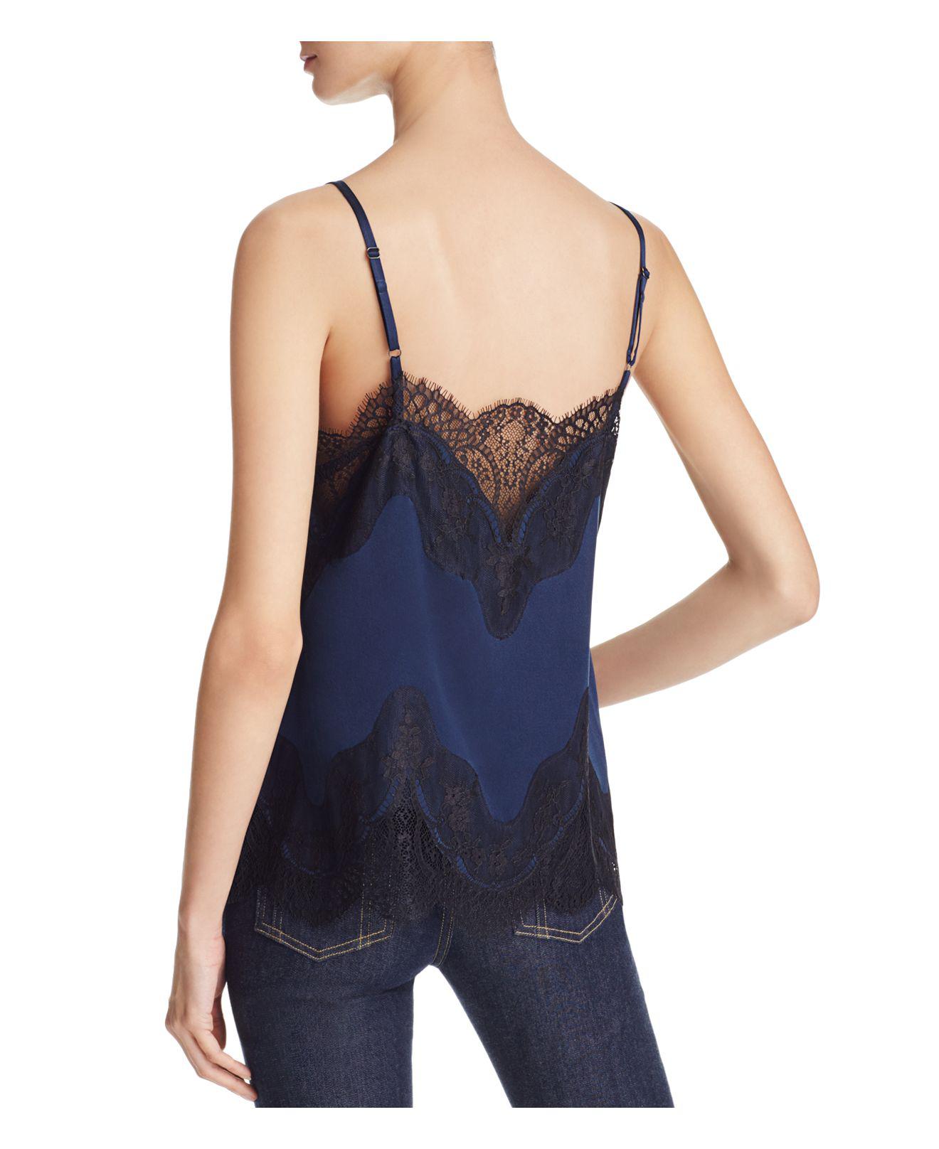 navy blue lace cami