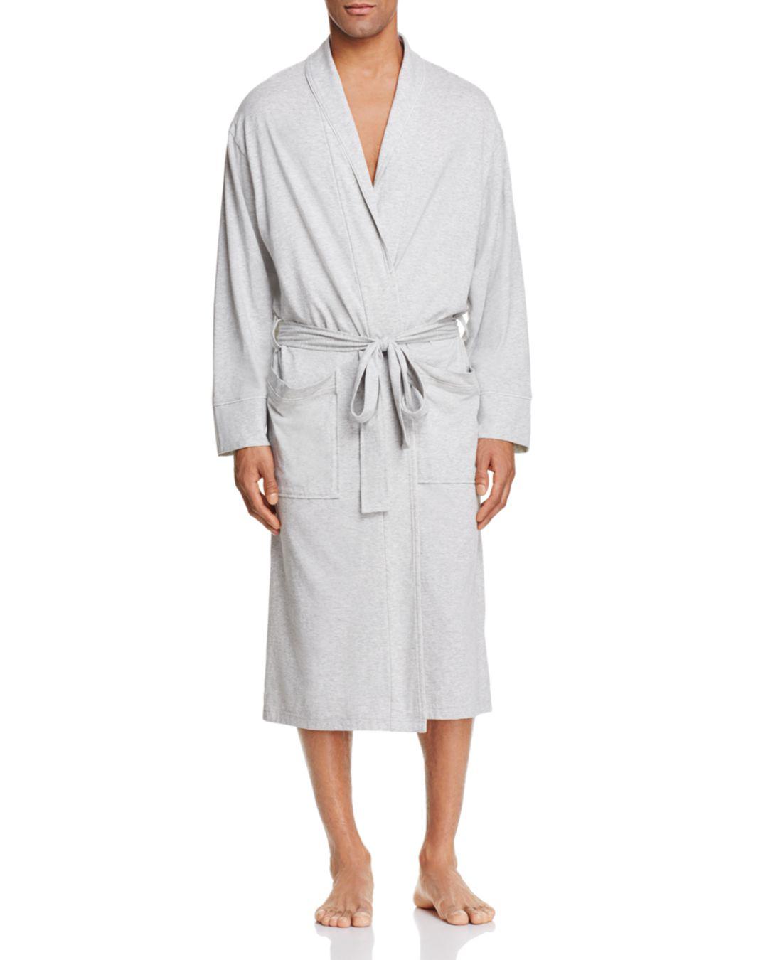 Daniel Buchler Peruvian Pima Cotton Robe in Gray Heather (Gray) for Men