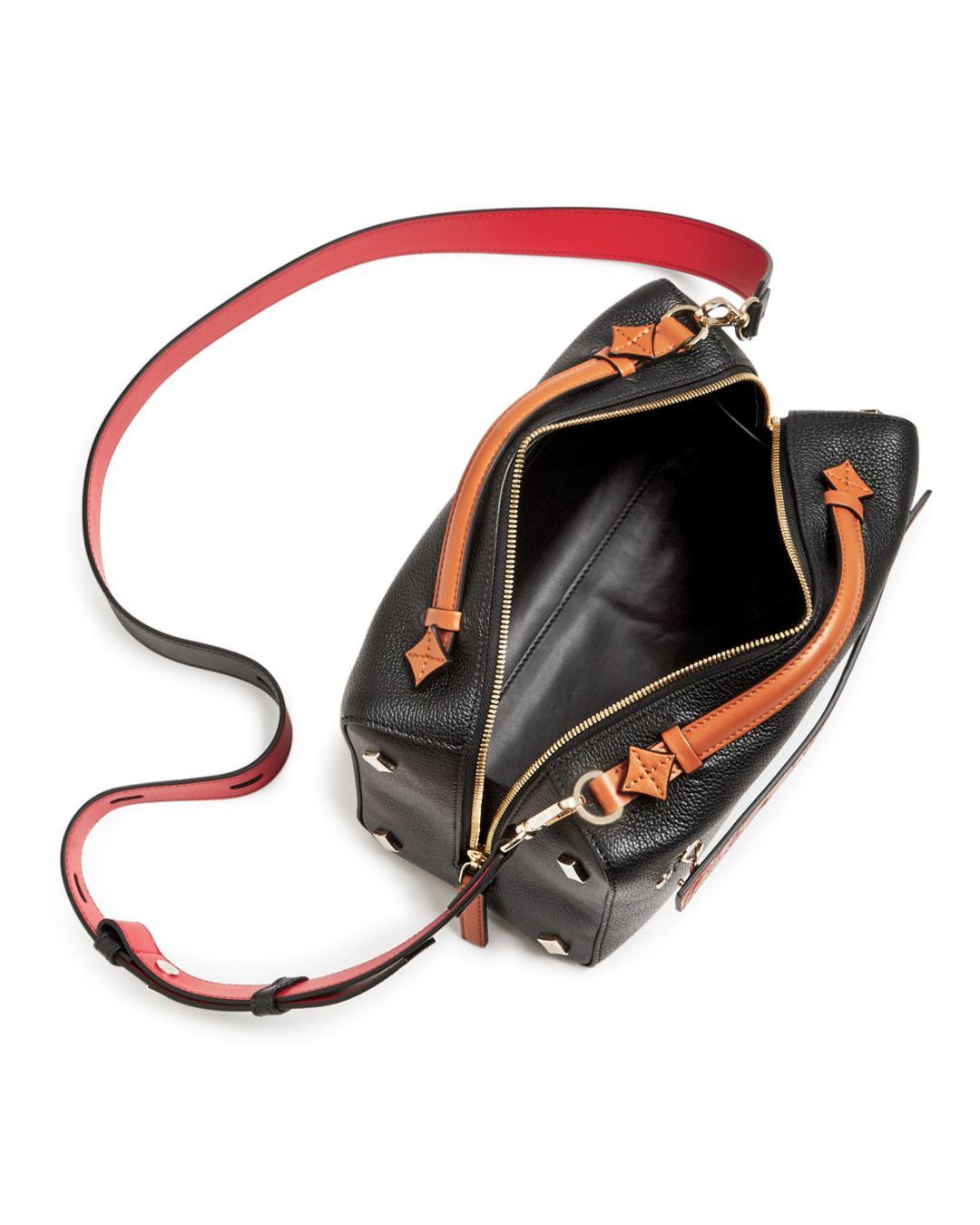 mcm small milano leather shoulder bolsa