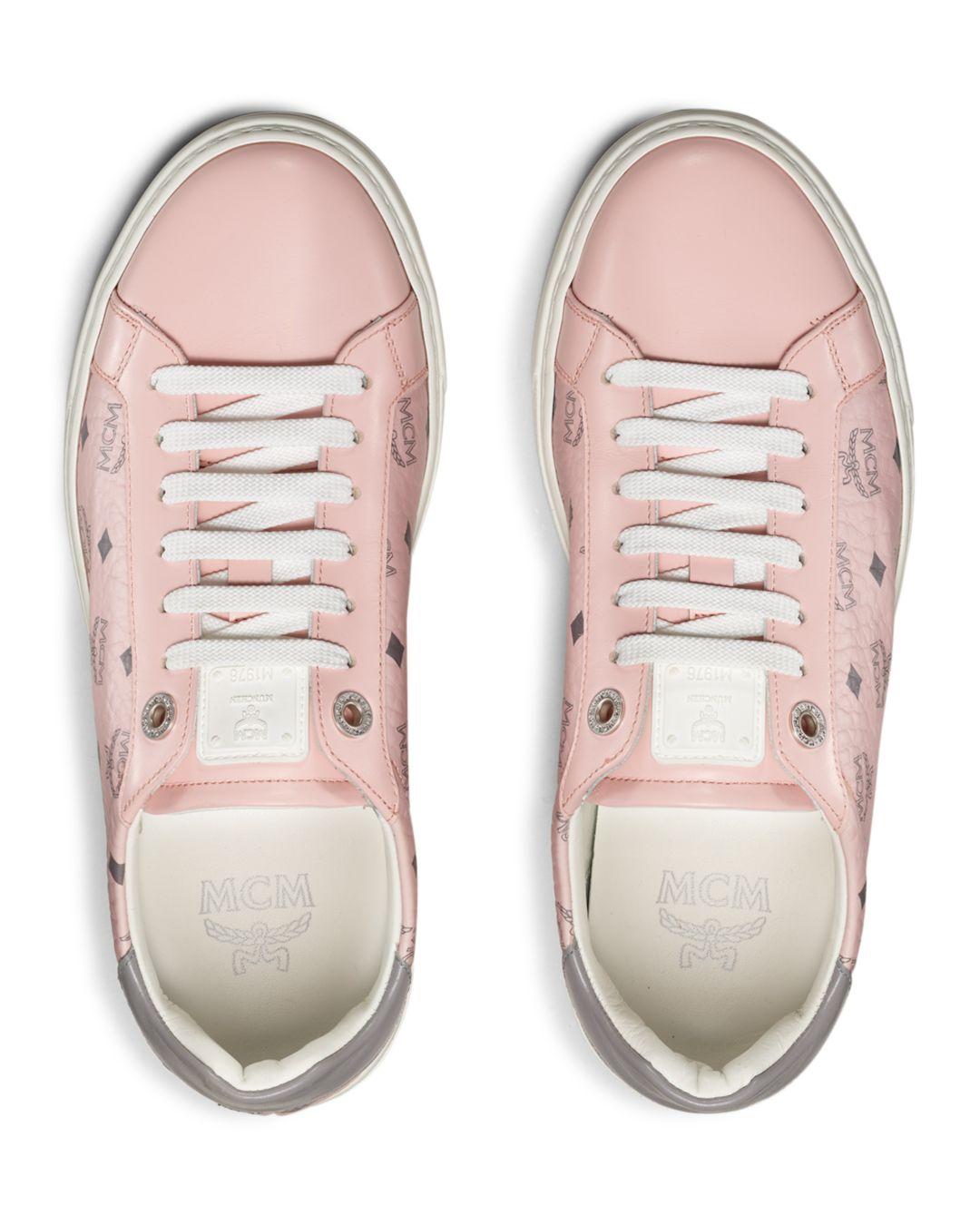 pink mcm sneakers