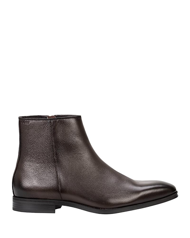 Boss Dark Brown Leather Boots BOSS Men main image 4
