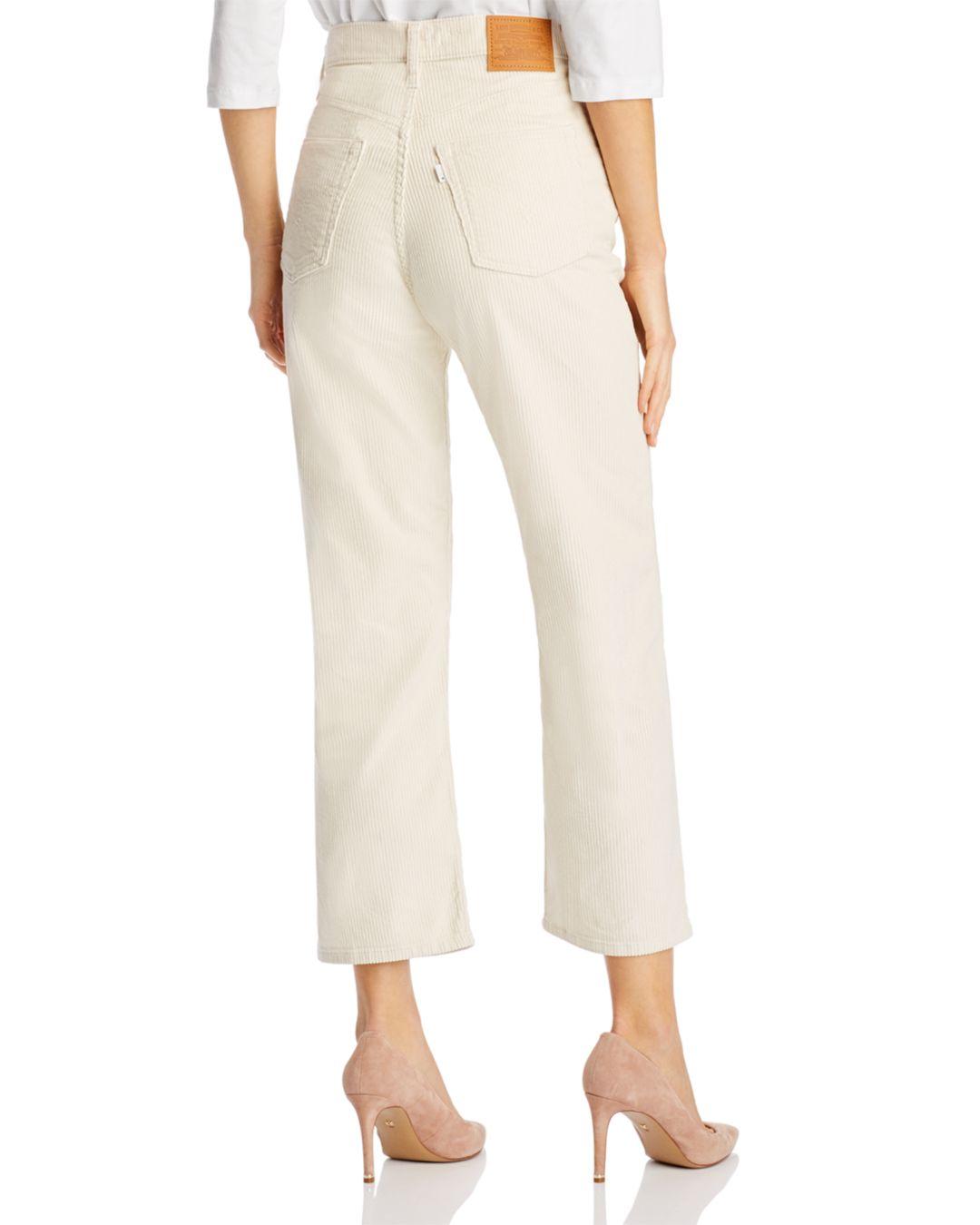 levi's ribcage wide wale cord jean