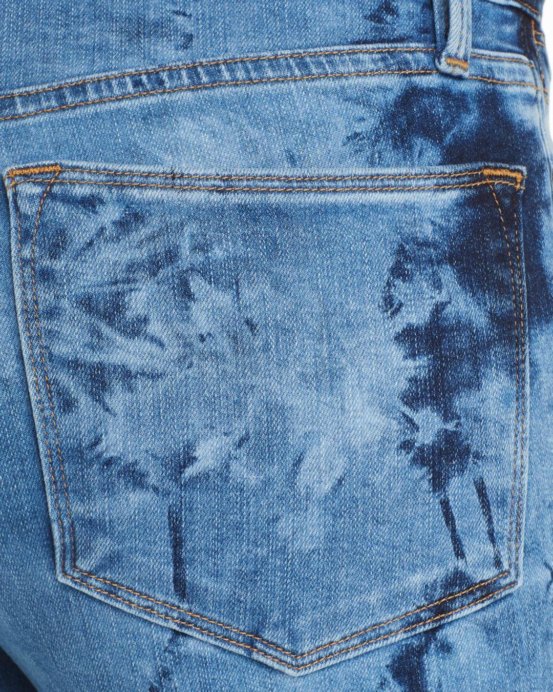 FRAME Denim Le High Skinny Cropped Tie 